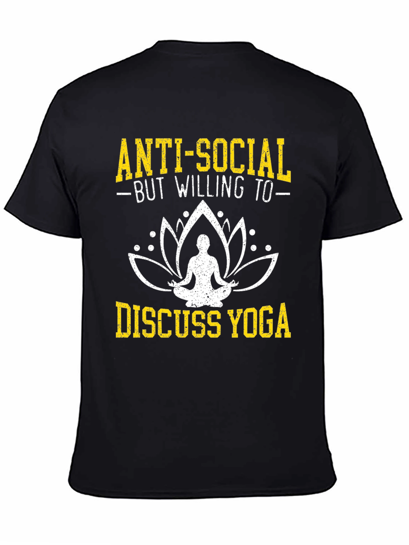 Anti-Social Yoga T-Shirt - Funny Yoga Lover Tee