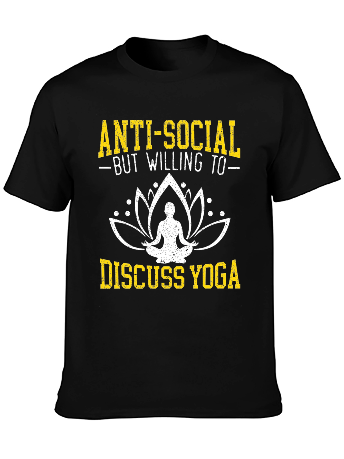 Anti-Social Yoga T-Shirt - Funny Yoga Lover Tee