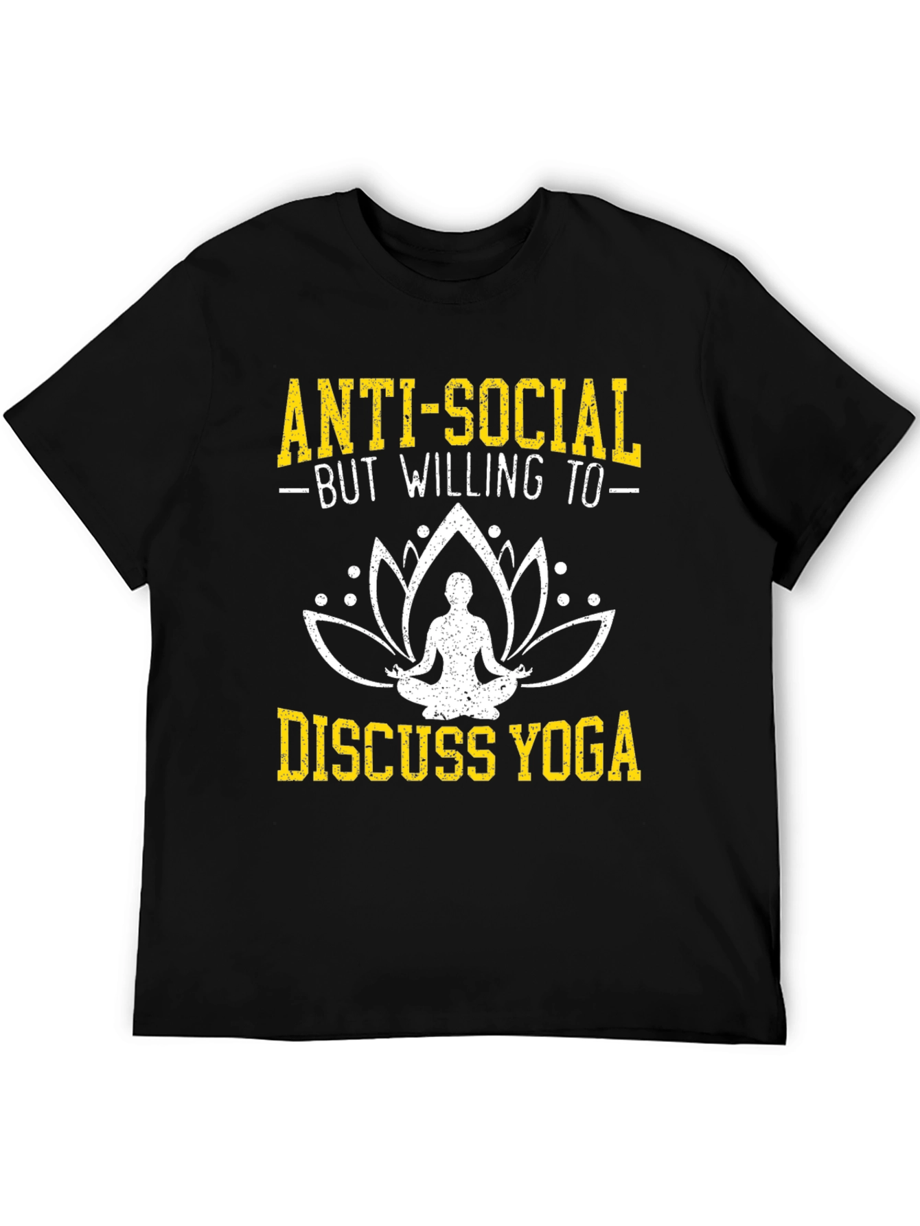 Anti-Social Yoga T-Shirt - Funny Yoga Lover Tee