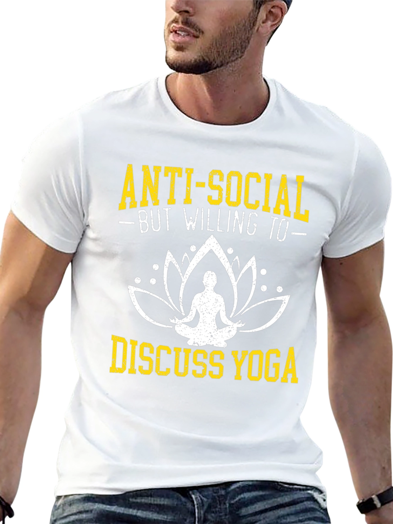 Anti-Social Yoga T-Shirt - Funny Yoga Lover Tee