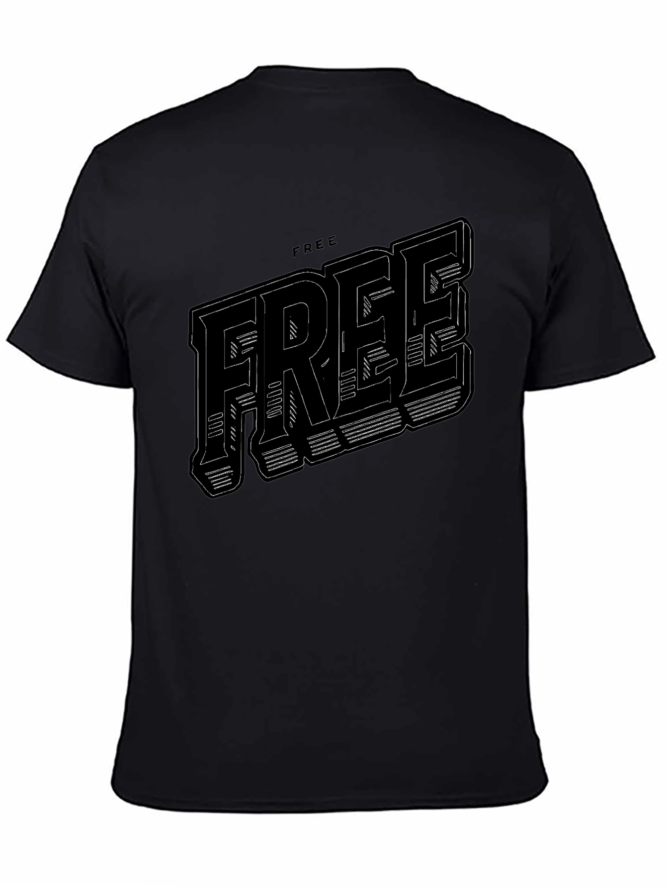 Mens Black Graphic T-Shirt - FREE Design