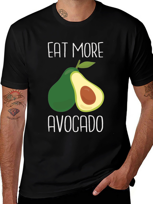 Eat More Avocado Graphic T-Shirt - Unisex Cotton Tee