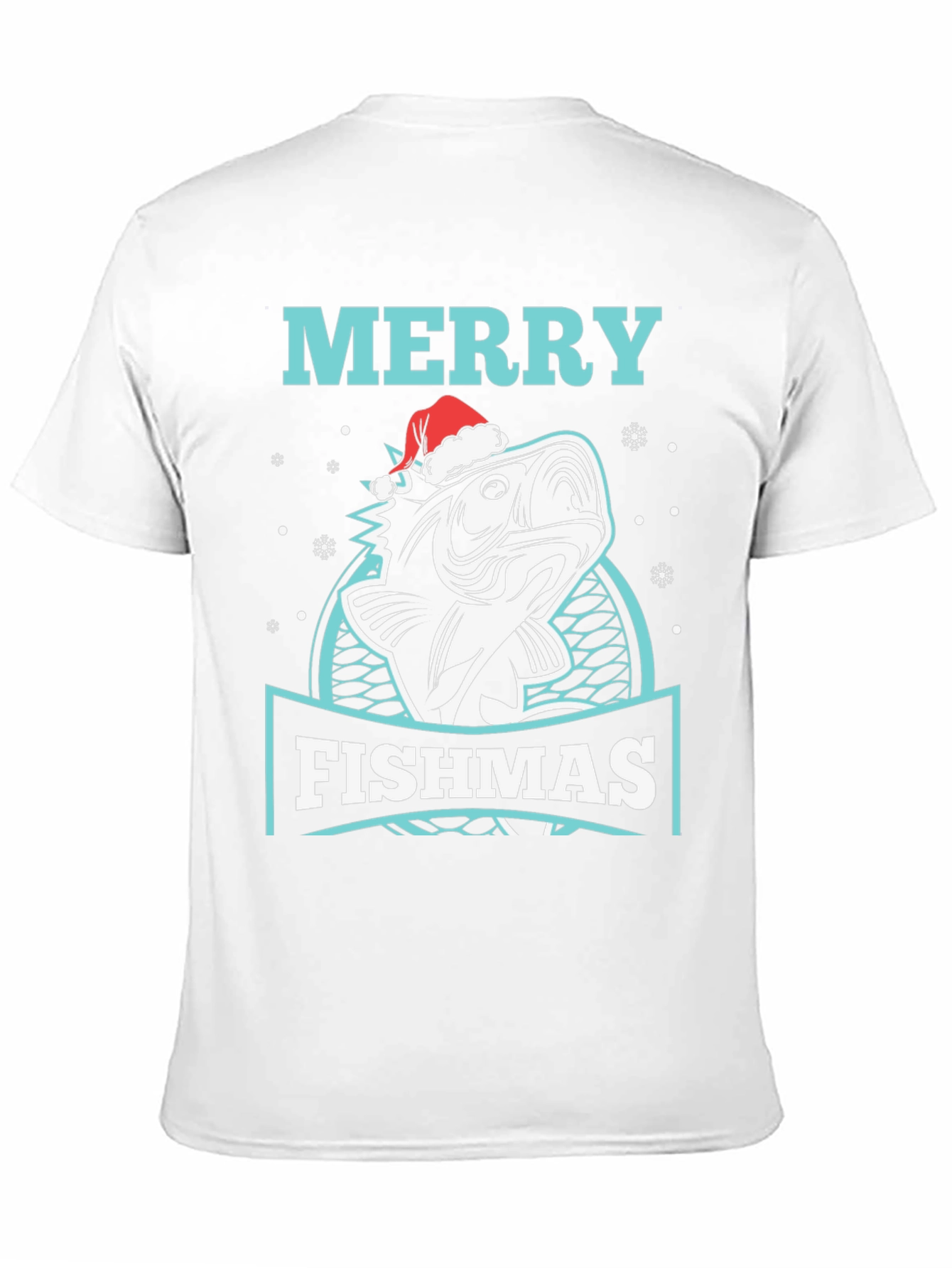 Merry Fishmas T-Shirt - Fishing Christmas Tee