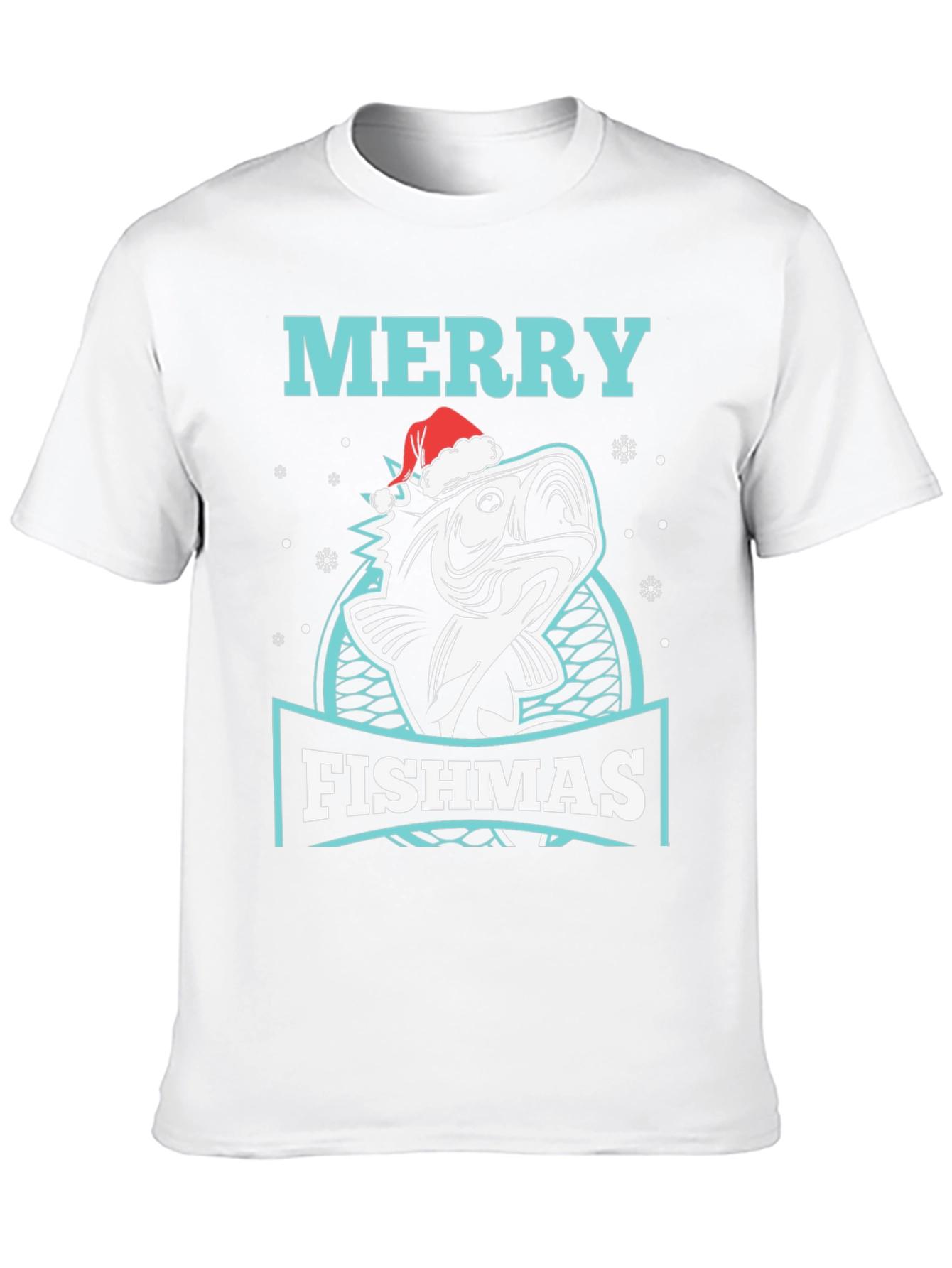 Merry Fishmas T-Shirt - Fishing Christmas Tee