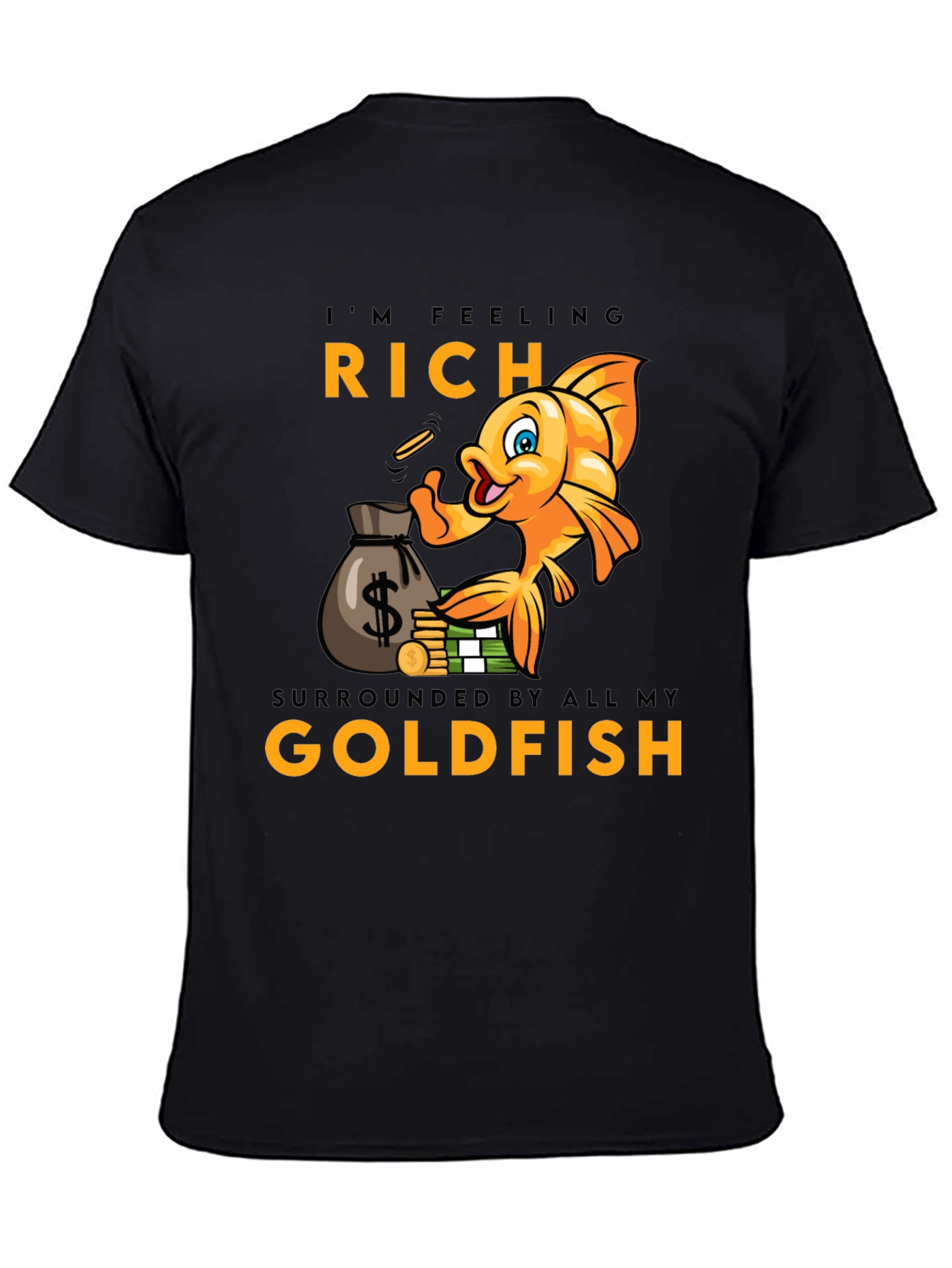 Rich Goldfish Graphic T-Shirt
