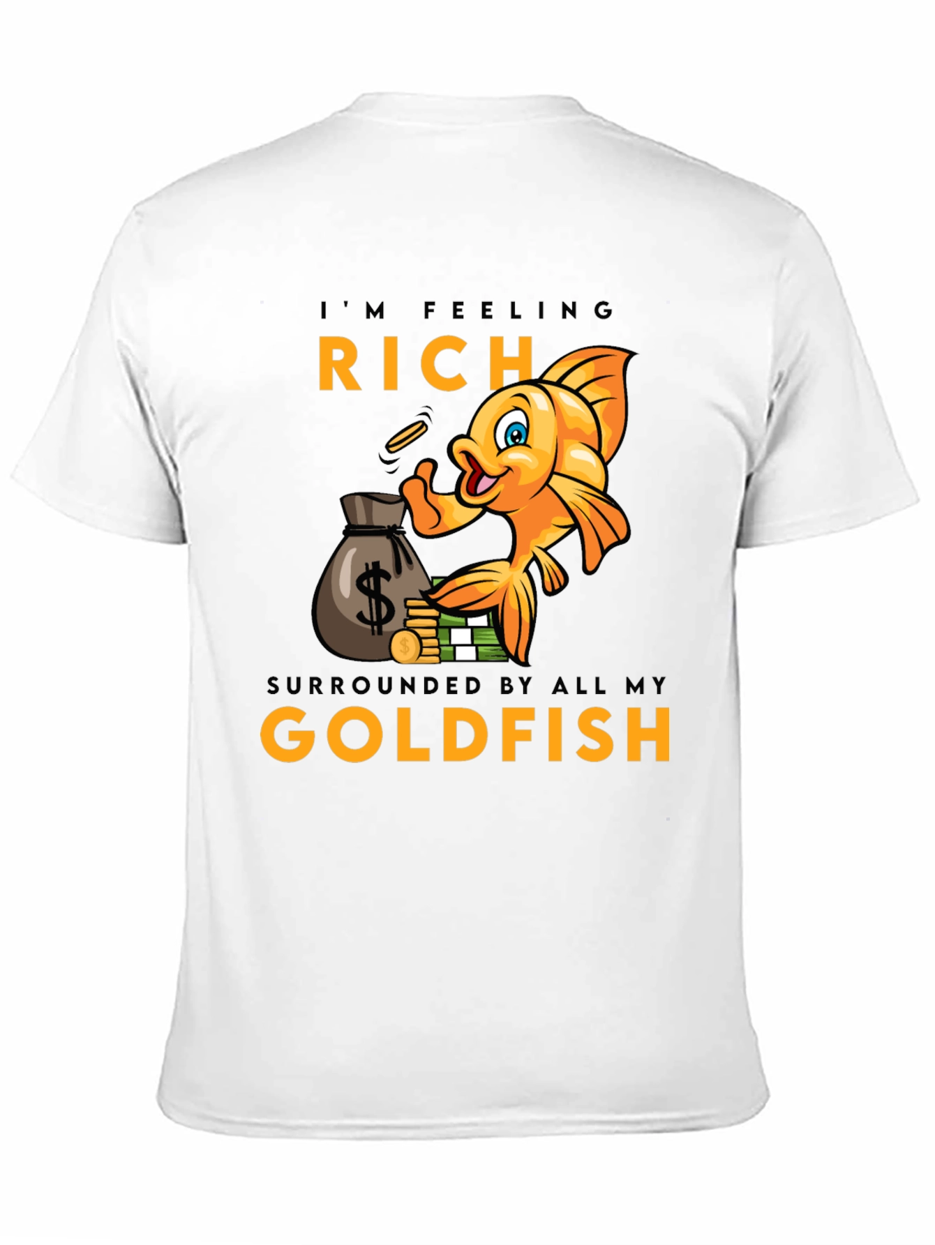 Rich Goldfish Graphic T-Shirt