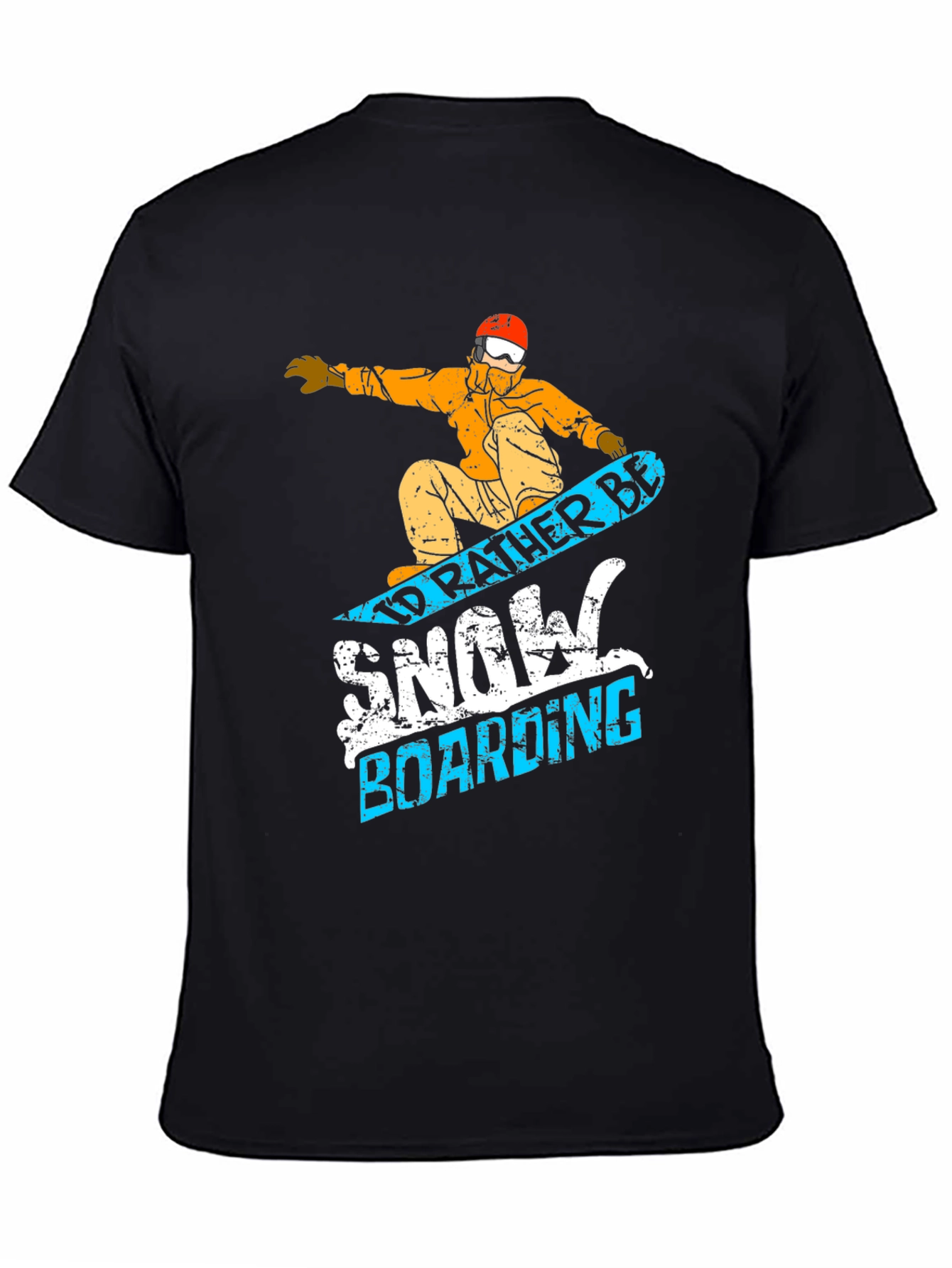Snowboarding Graphic Tee - Id Rather Be Design