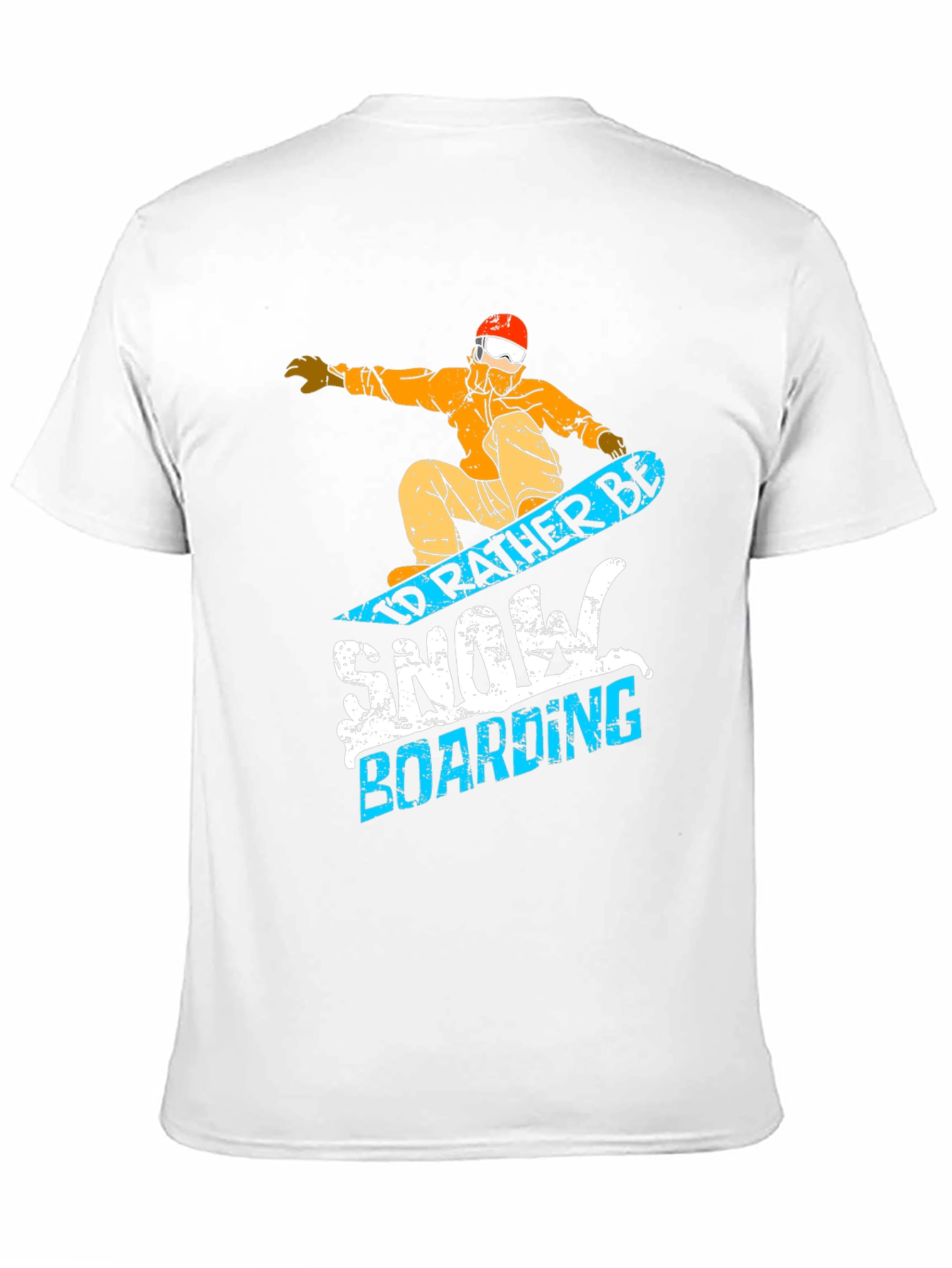 Snowboarding Graphic Tee - Id Rather Be Design