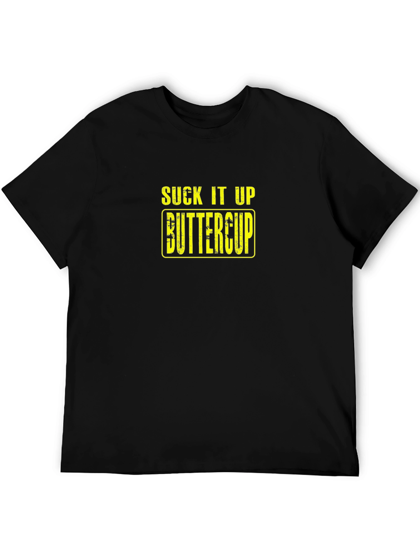 Suck It Up Buttercup Graphic T-Shirt - Black
