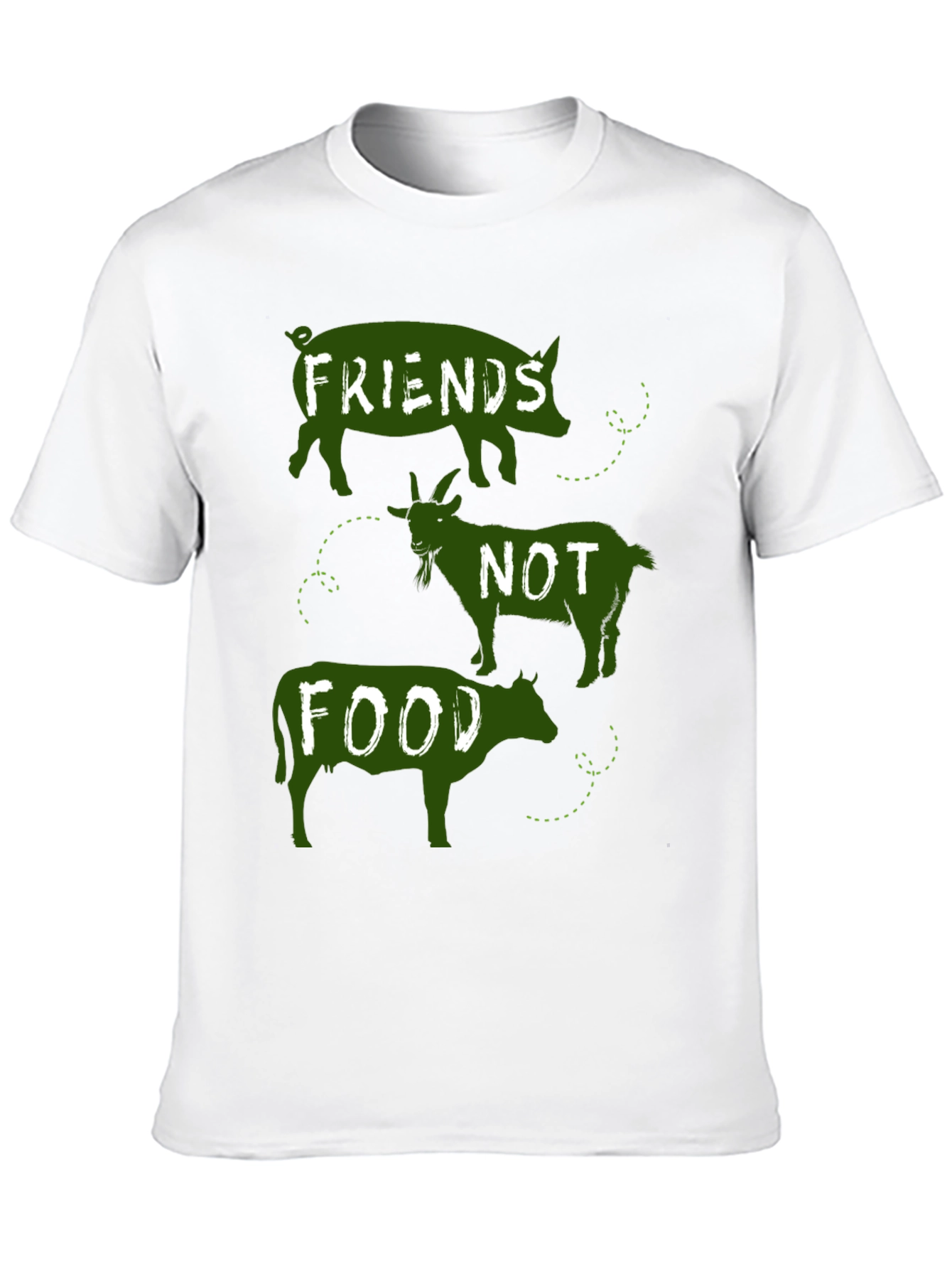 Vegan Friends Not Food Graphic Tee