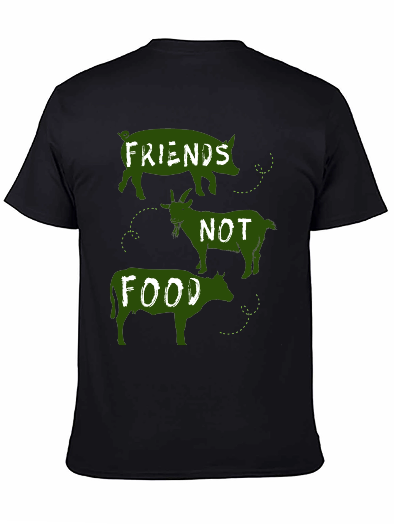 Vegan Friends Not Food Graphic Tee