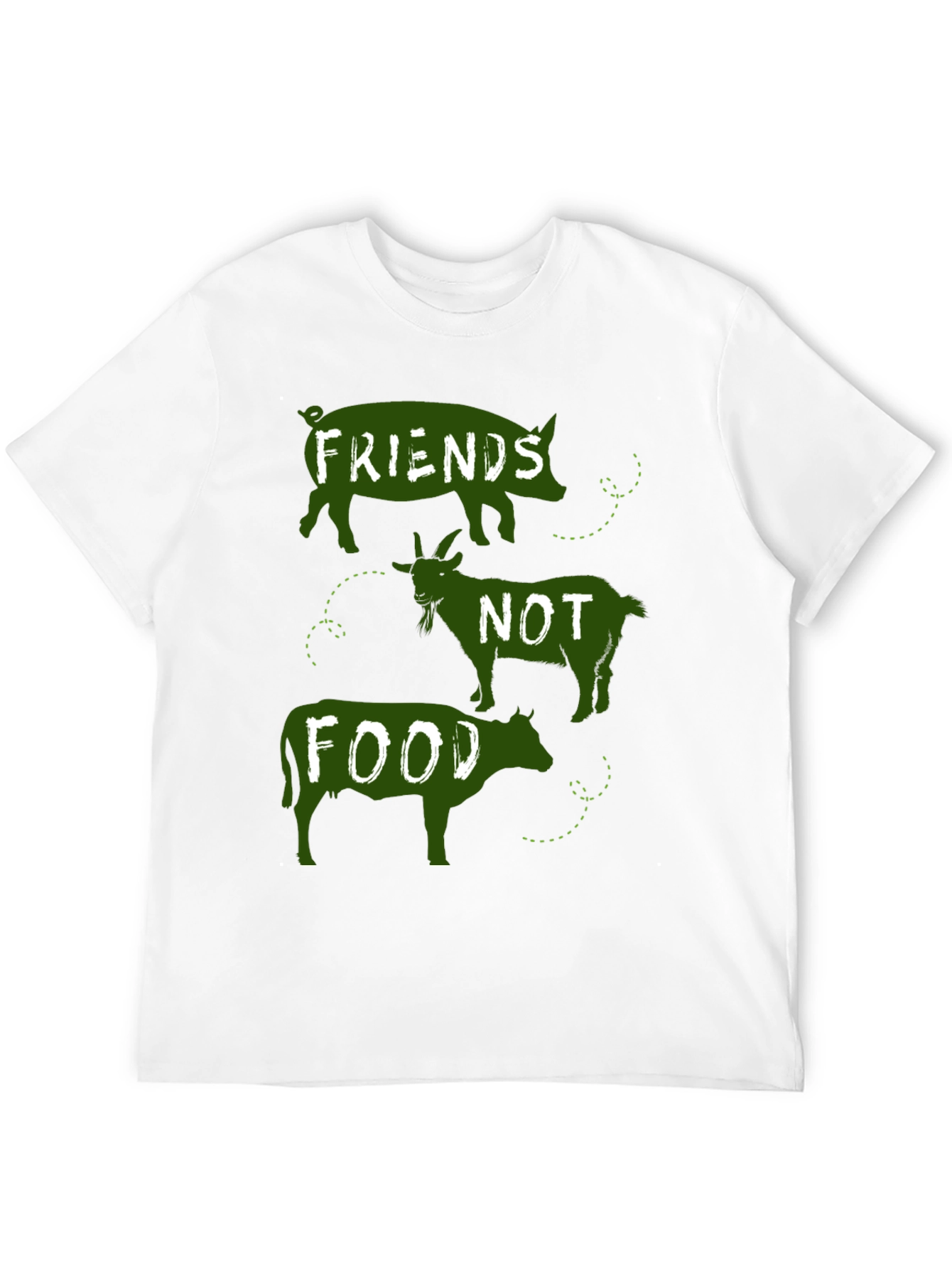 Vegan Friends Not Food Graphic Tee