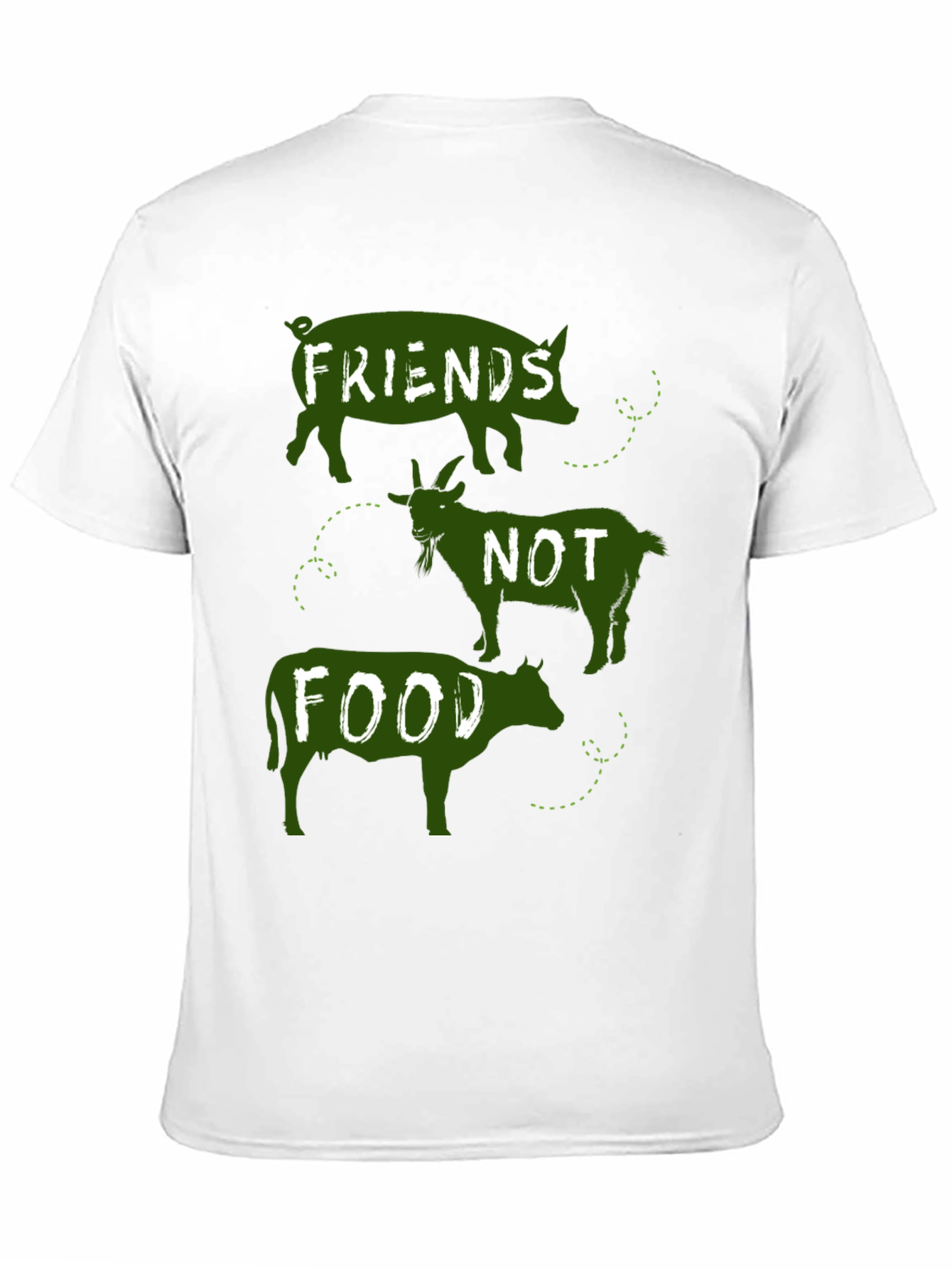 Vegan Friends Not Food Graphic Tee