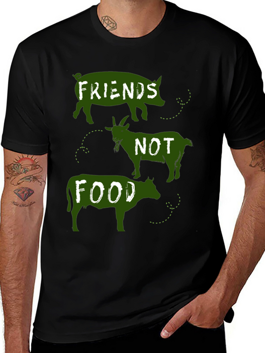 Vegan Friends Not Food Graphic Tee