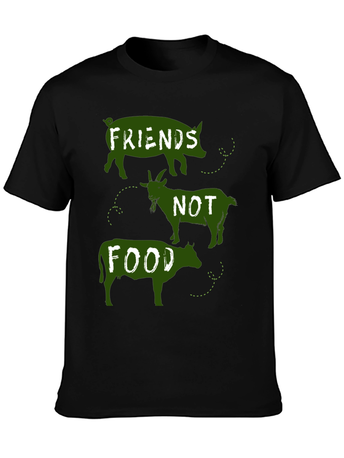 Vegan Friends Not Food Graphic Tee