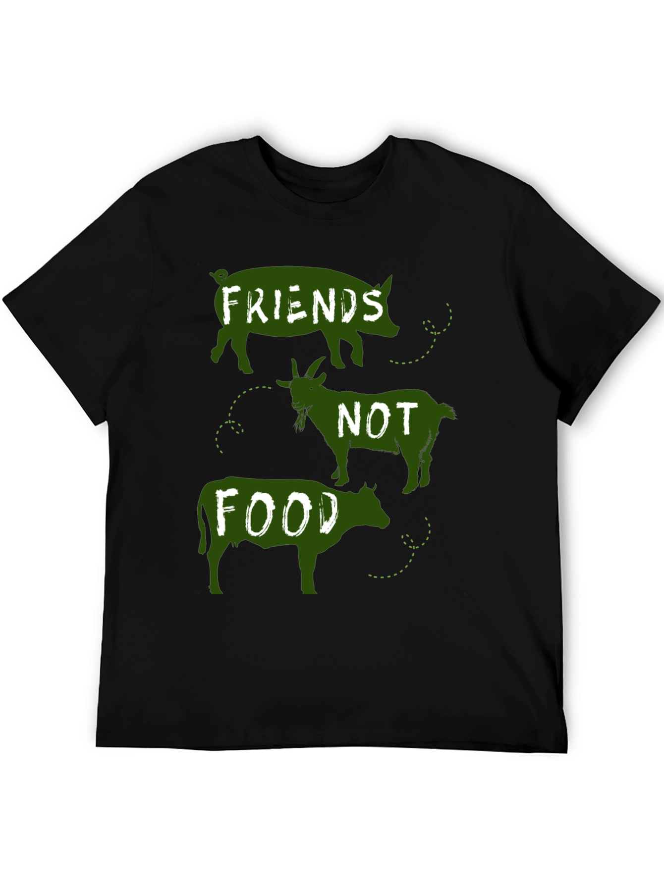 Vegan Friends Not Food Graphic Tee