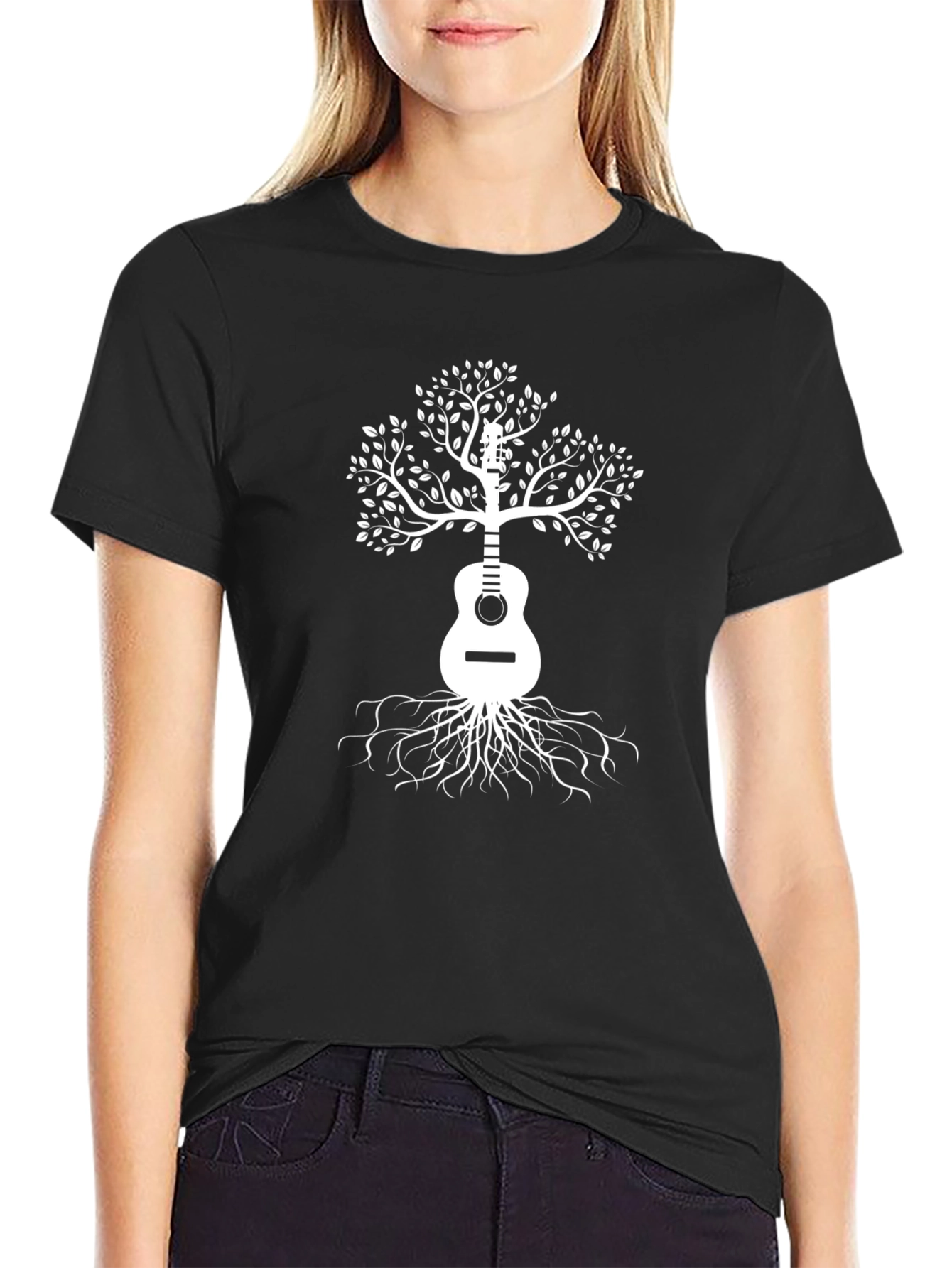 Guitar Tree Graphic Tee - Music Lovers Shirt