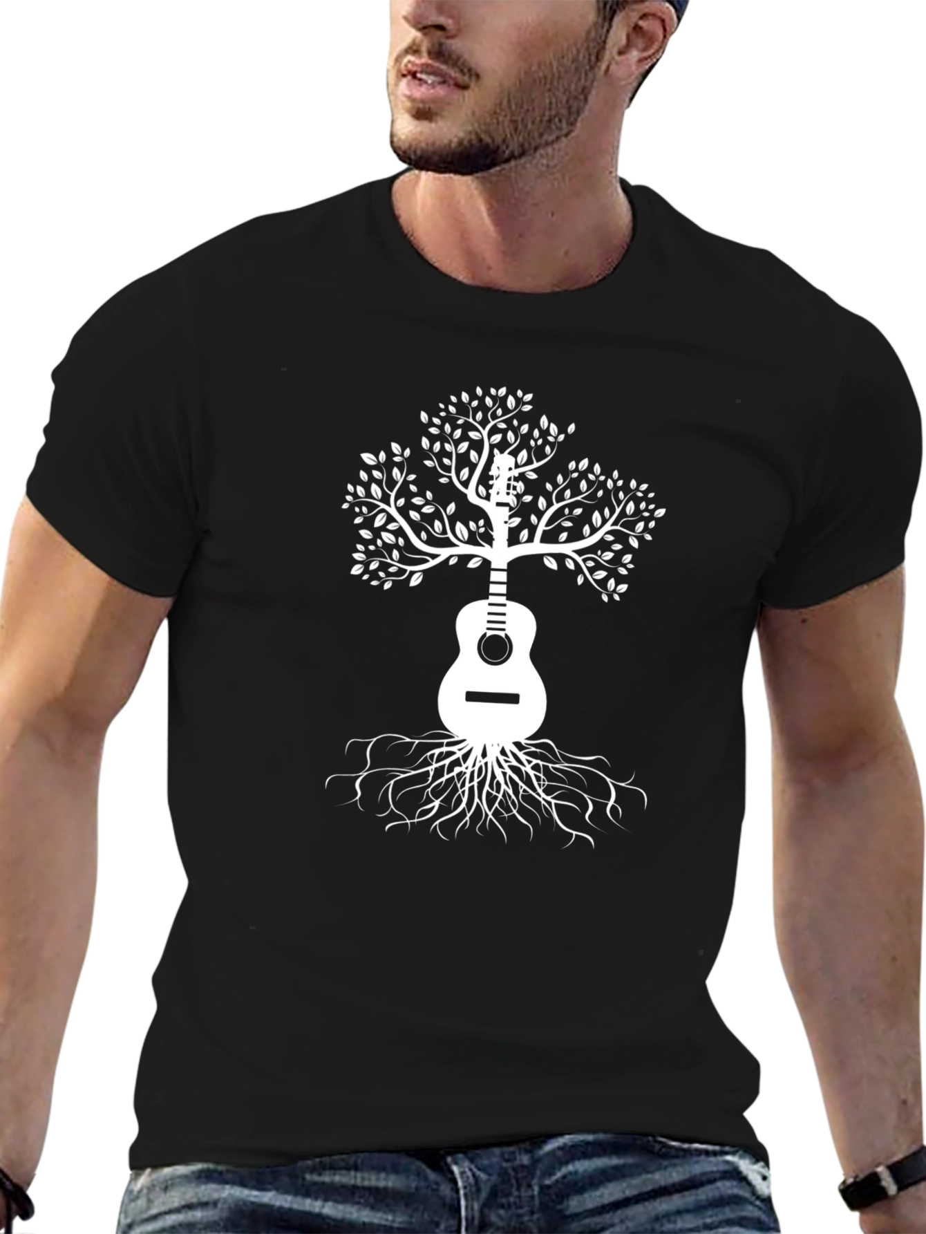 Guitar Tree Graphic Tee - Music Lovers Shirt