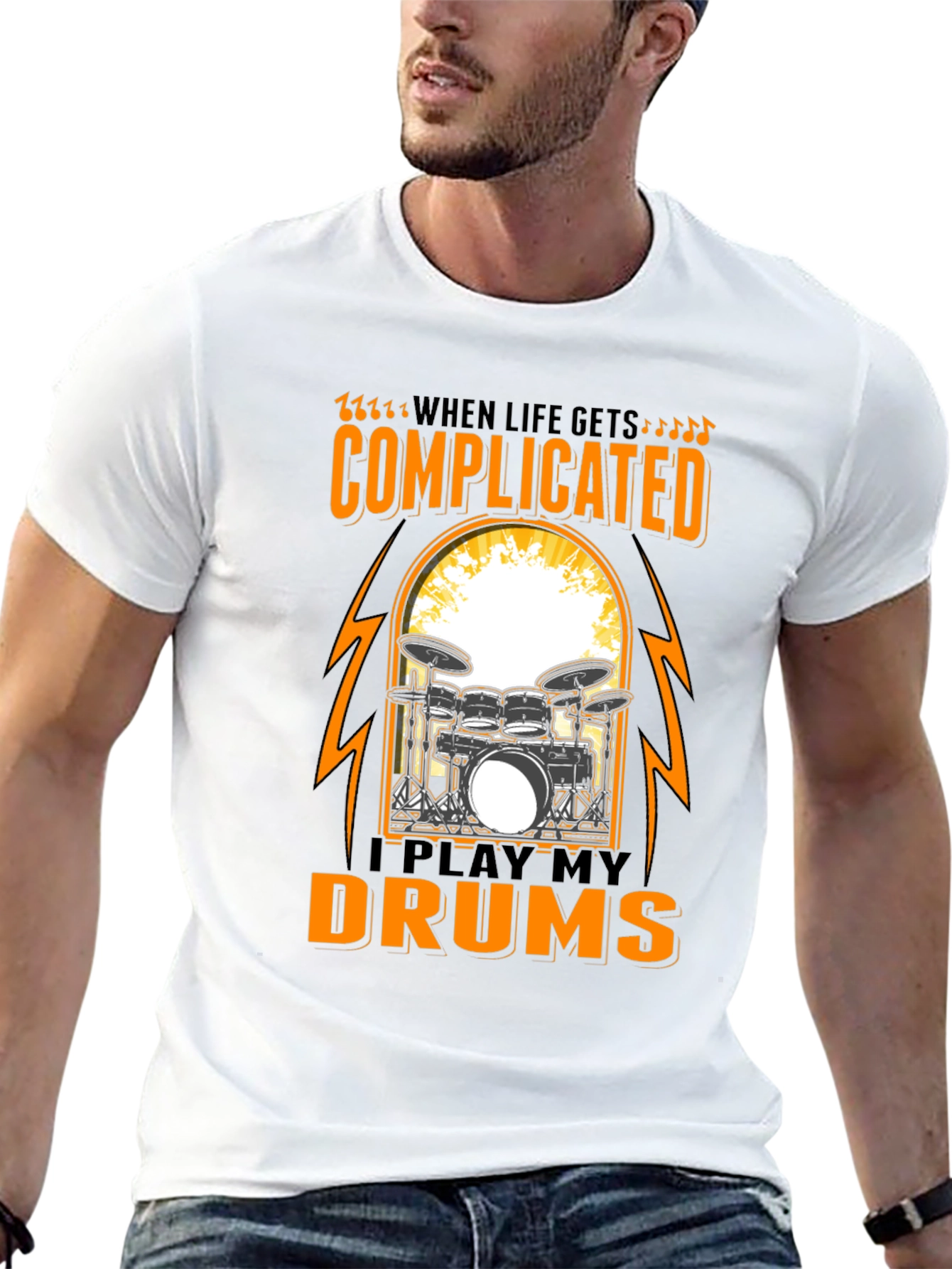 Complicated? Play My Drums Graphic Tee