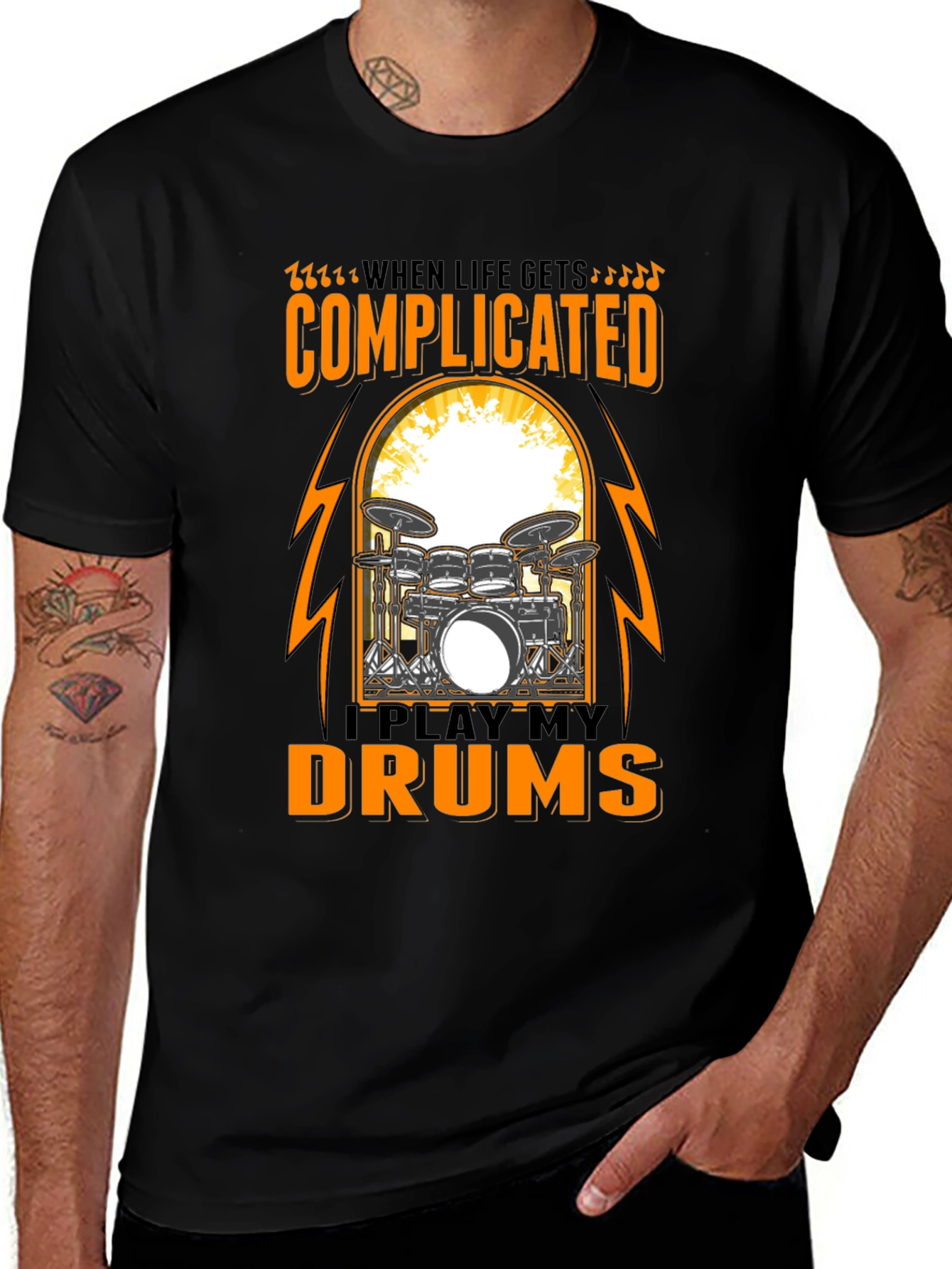 Complicated? Play My Drums Graphic Tee