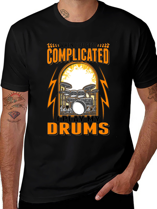 Complicated? Play My Drums Graphic Tee