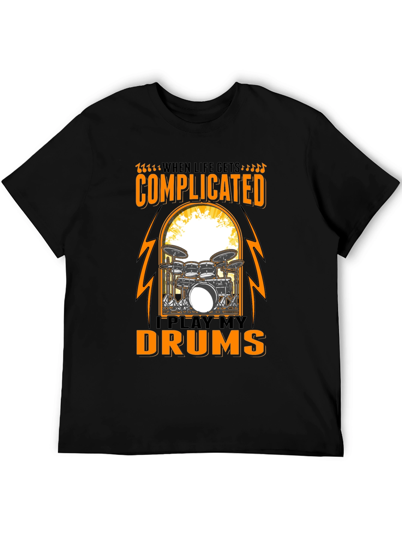 Complicated? Play My Drums Graphic Tee