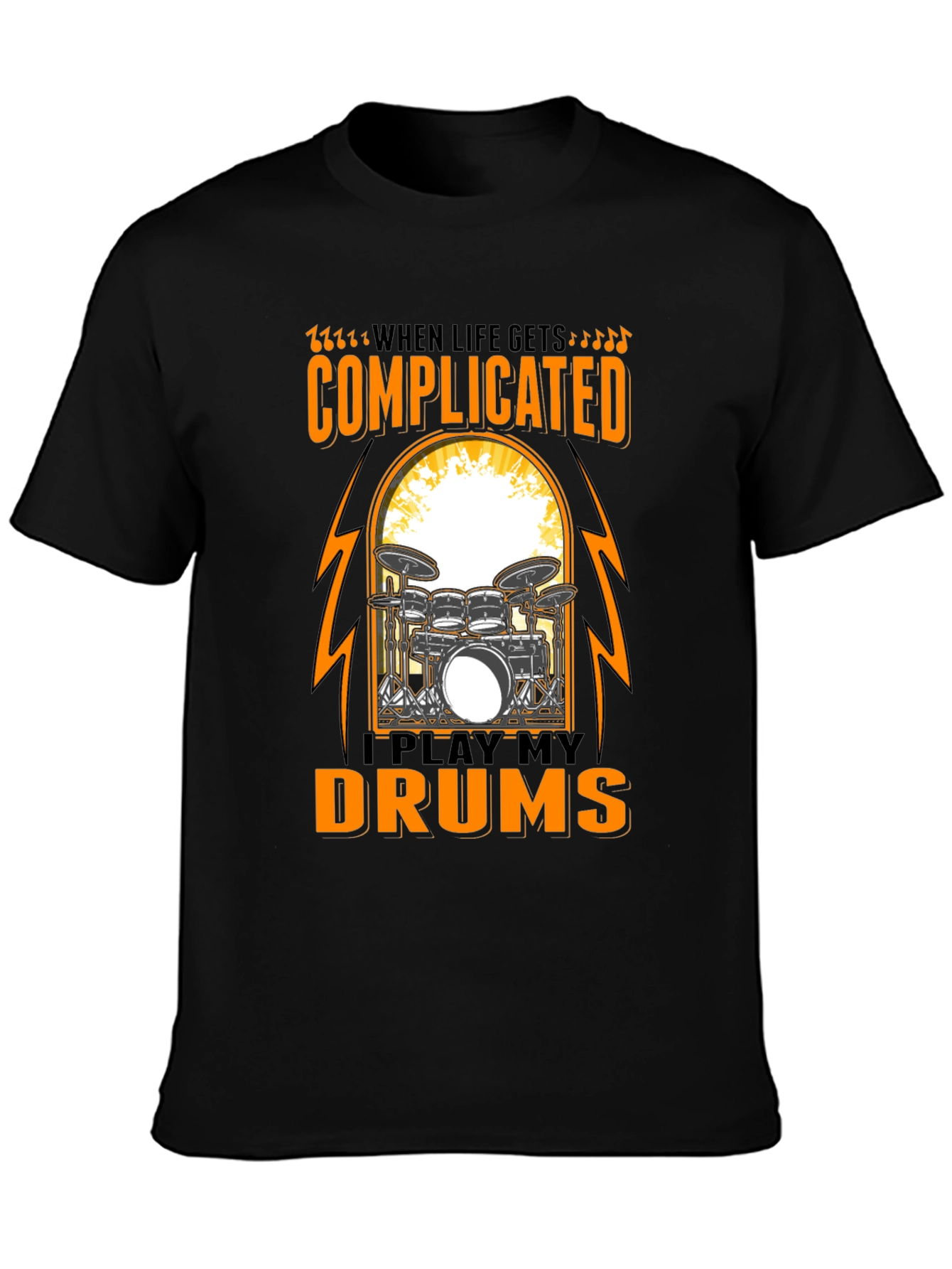 Complicated? Play My Drums Graphic Tee