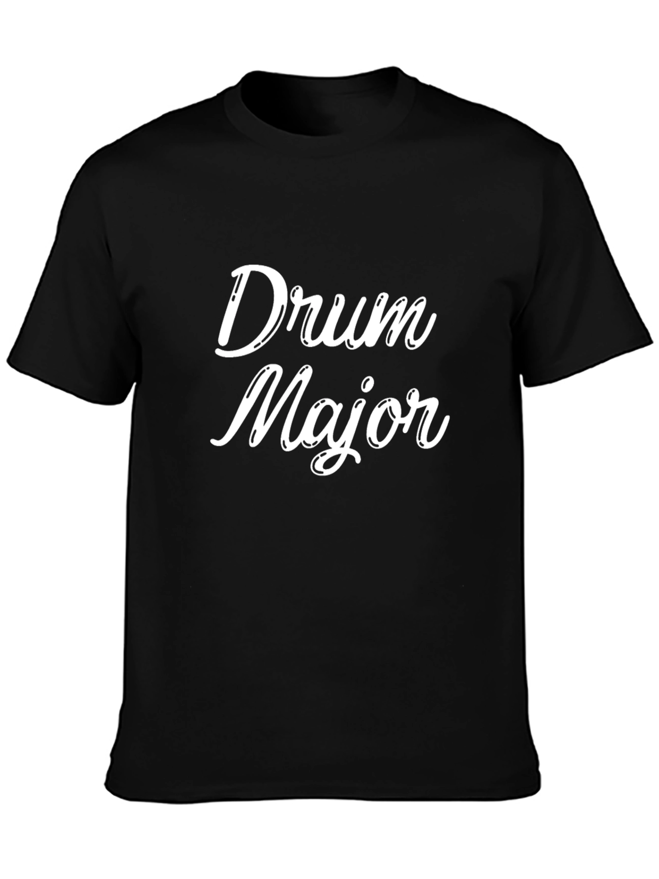 Drum Major Graphic Tee - Black Casual T-Shirt