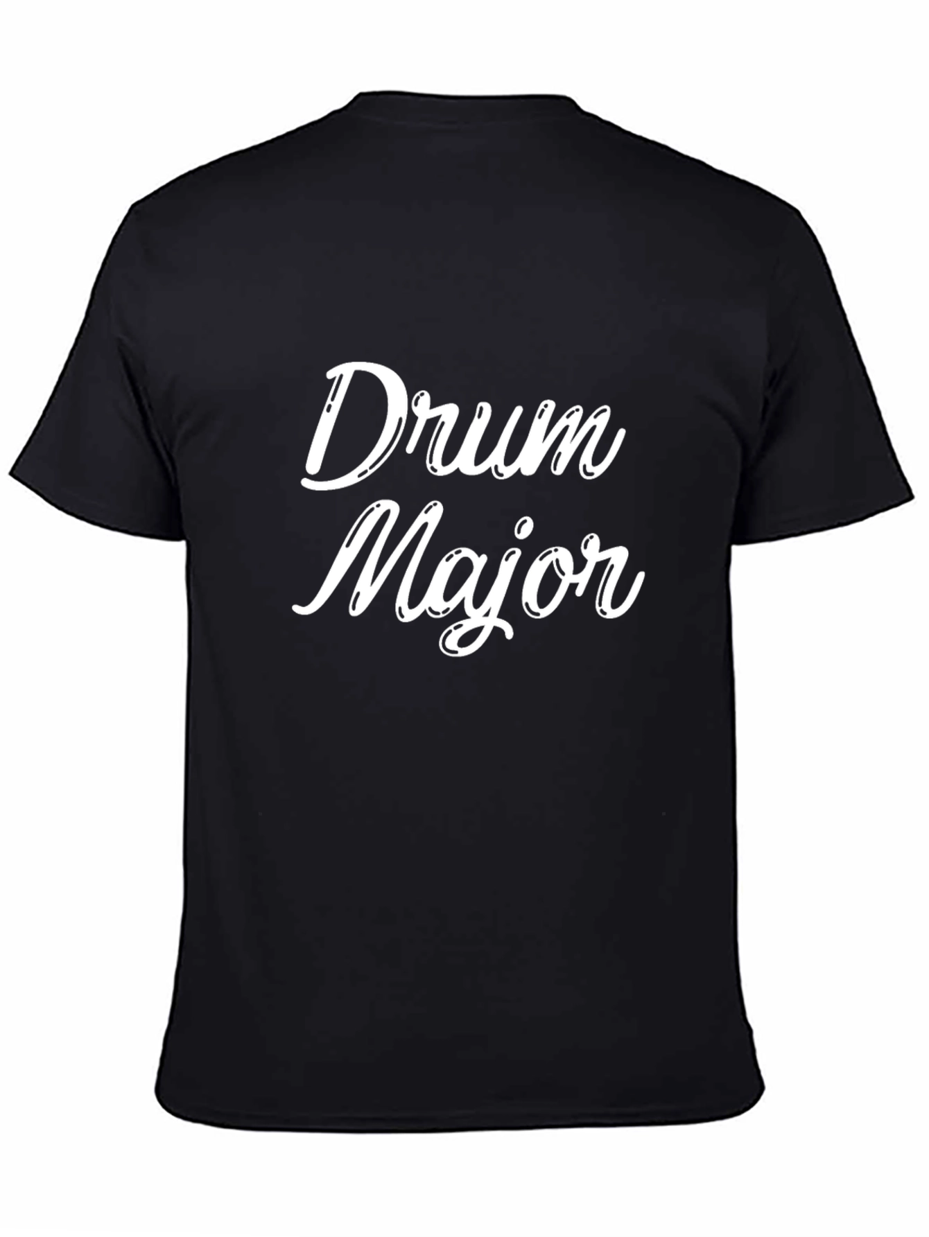 Drum Major Graphic Tee - Black Casual T-Shirt