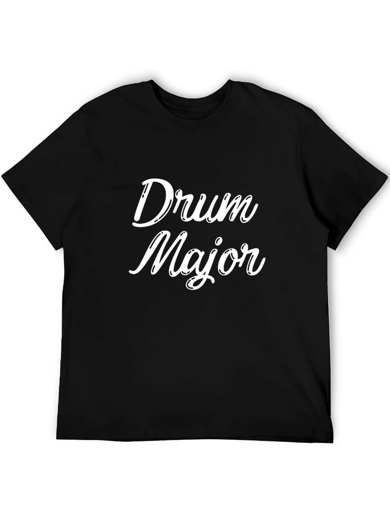 Drum Major Graphic Tee - Black Casual T-Shirt