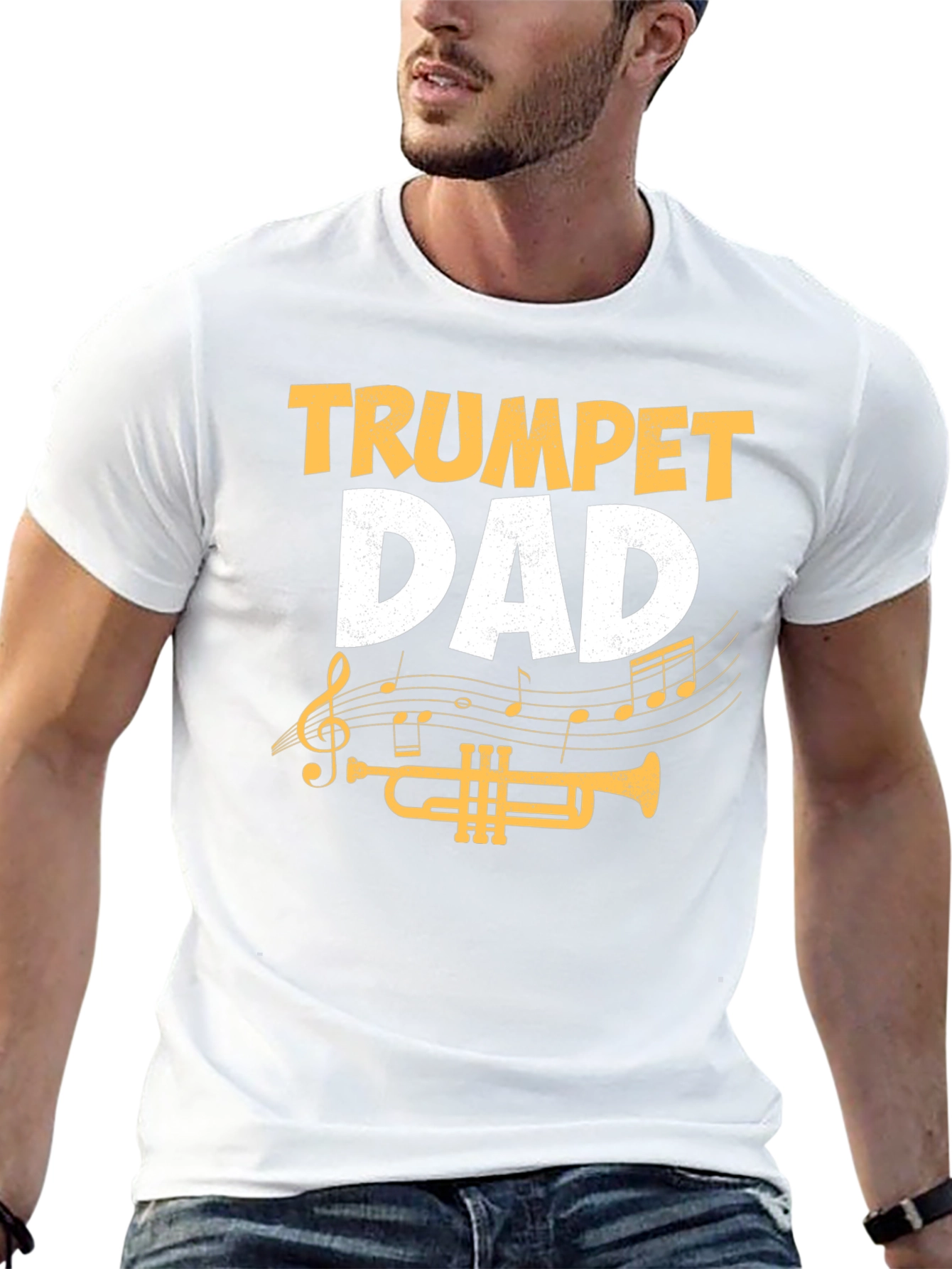 Trumpet Dad T-Shirt - Musical Father Tee