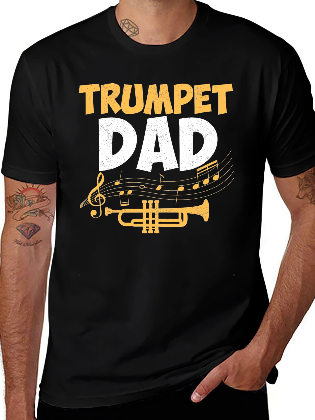 Trumpet Dad T-Shirt - Musical Father Tee