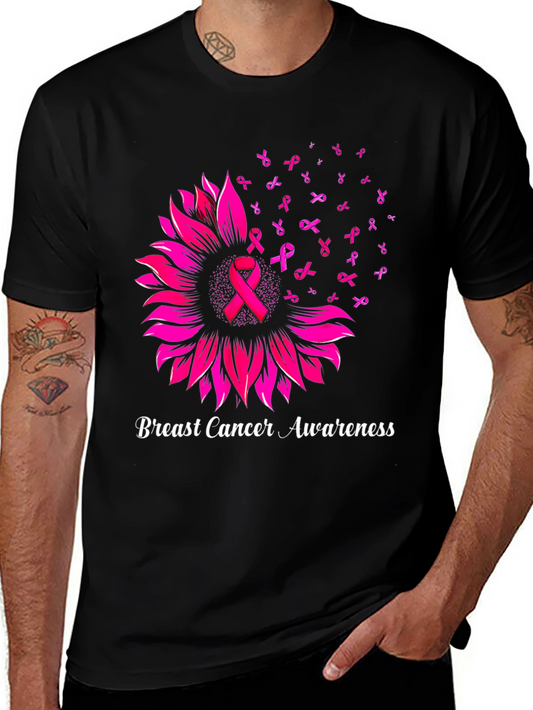 Breast Cancer Awareness Sunflower T-Shirt