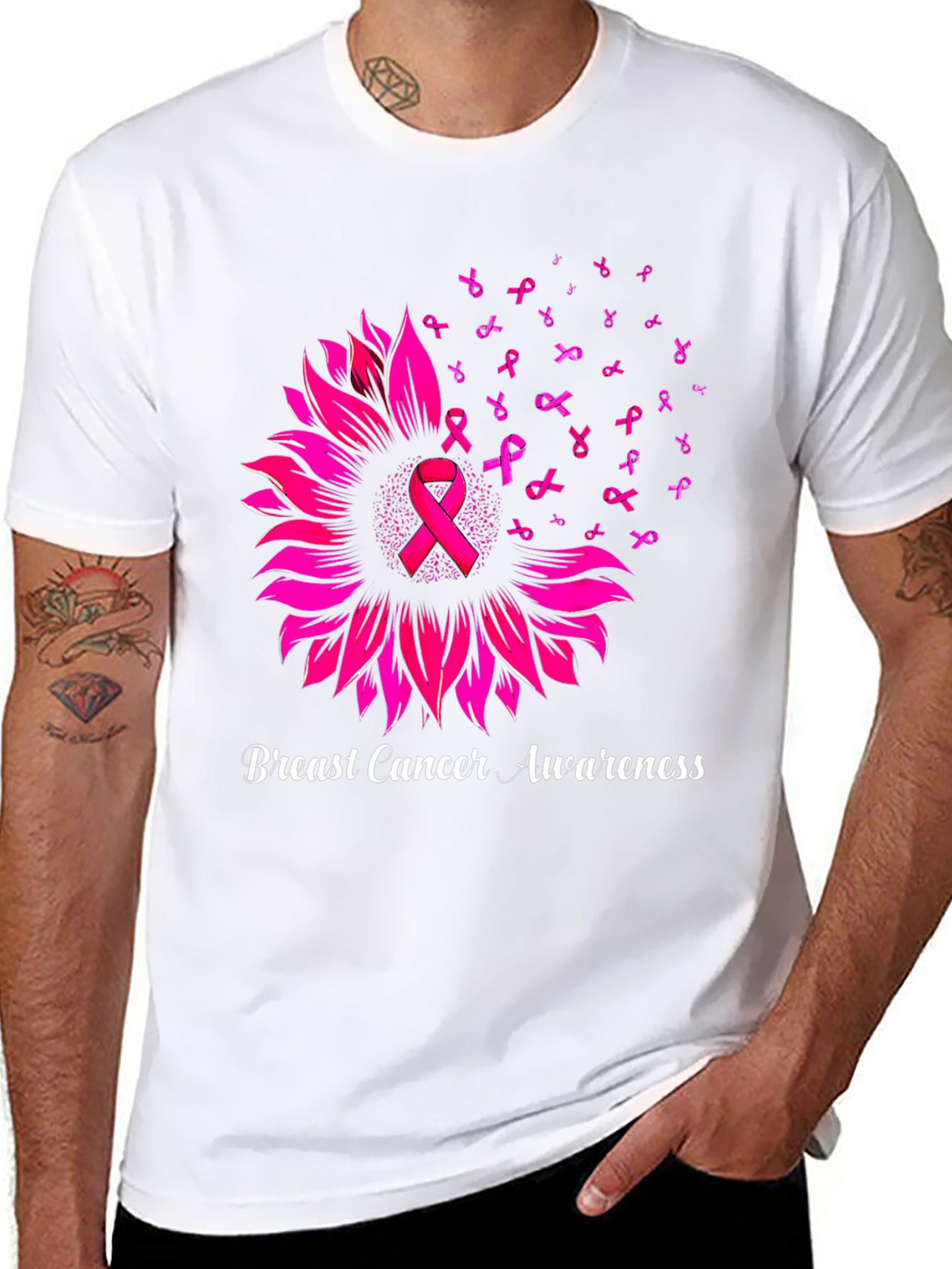 Breast Cancer Awareness Sunflower T-Shirt