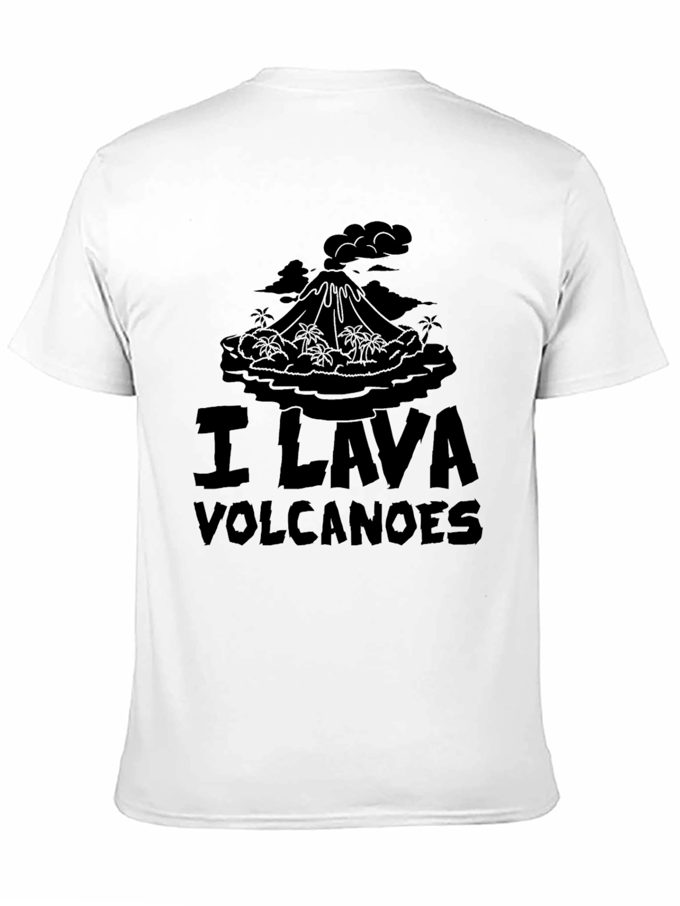 I Lava Volcanoes Black Graphic T-Shirt