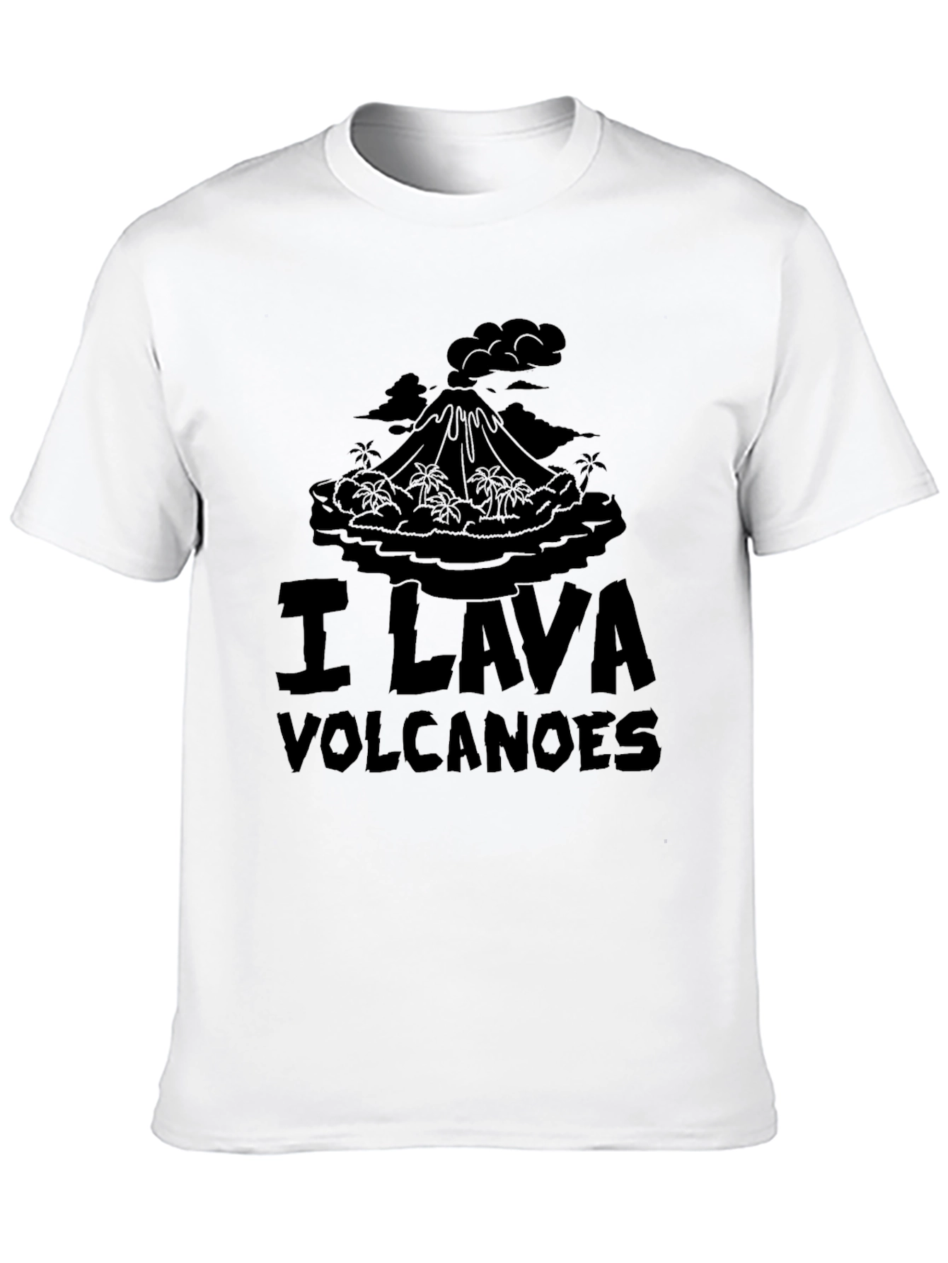 I Lava Volcanoes Black Graphic T-Shirt