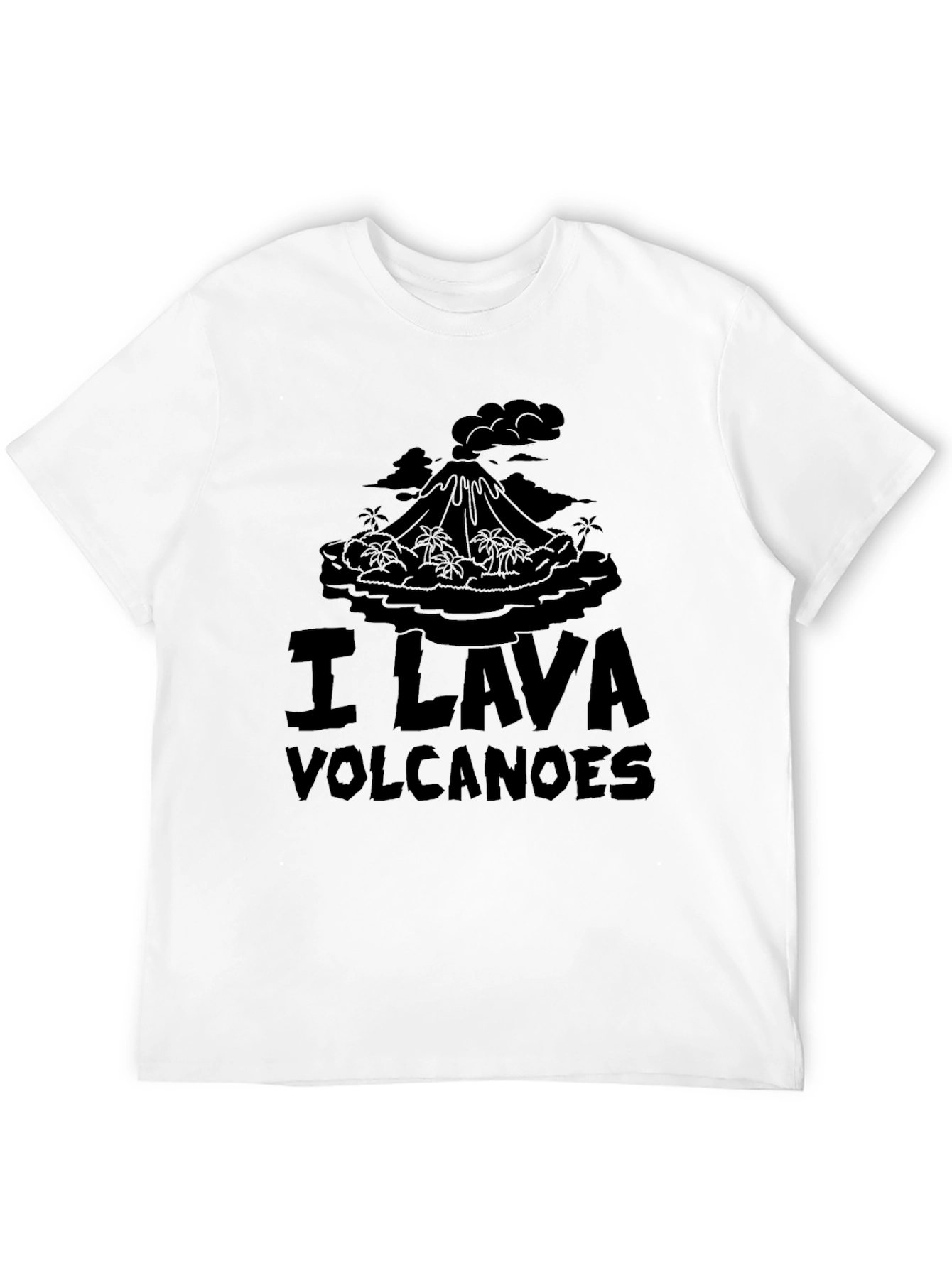 I Lava Volcanoes Black Graphic T-Shirt