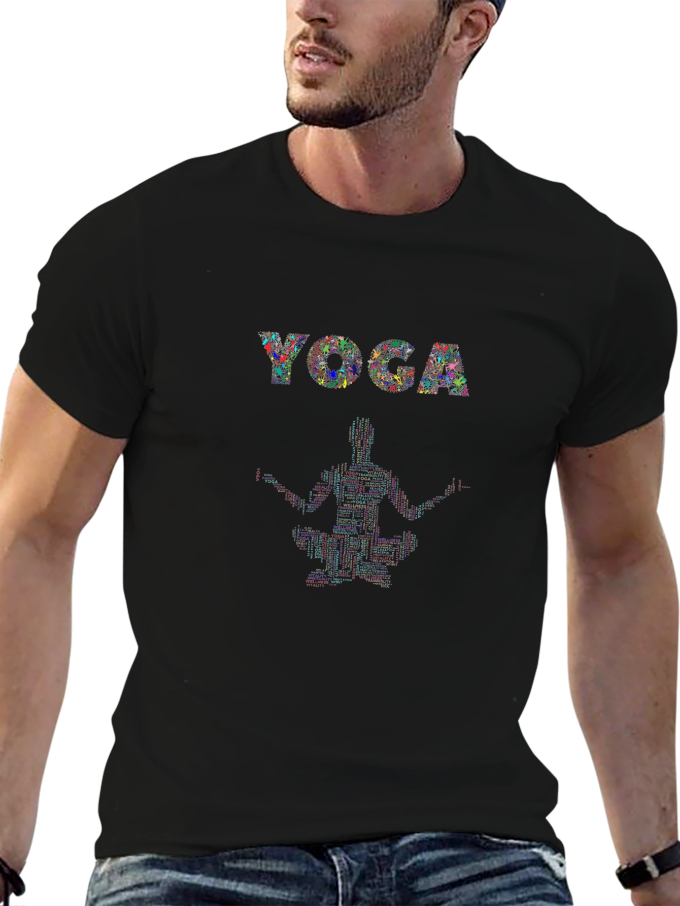 Yoga Graphic T-Shirt - Meditative Style Comfortable Fit