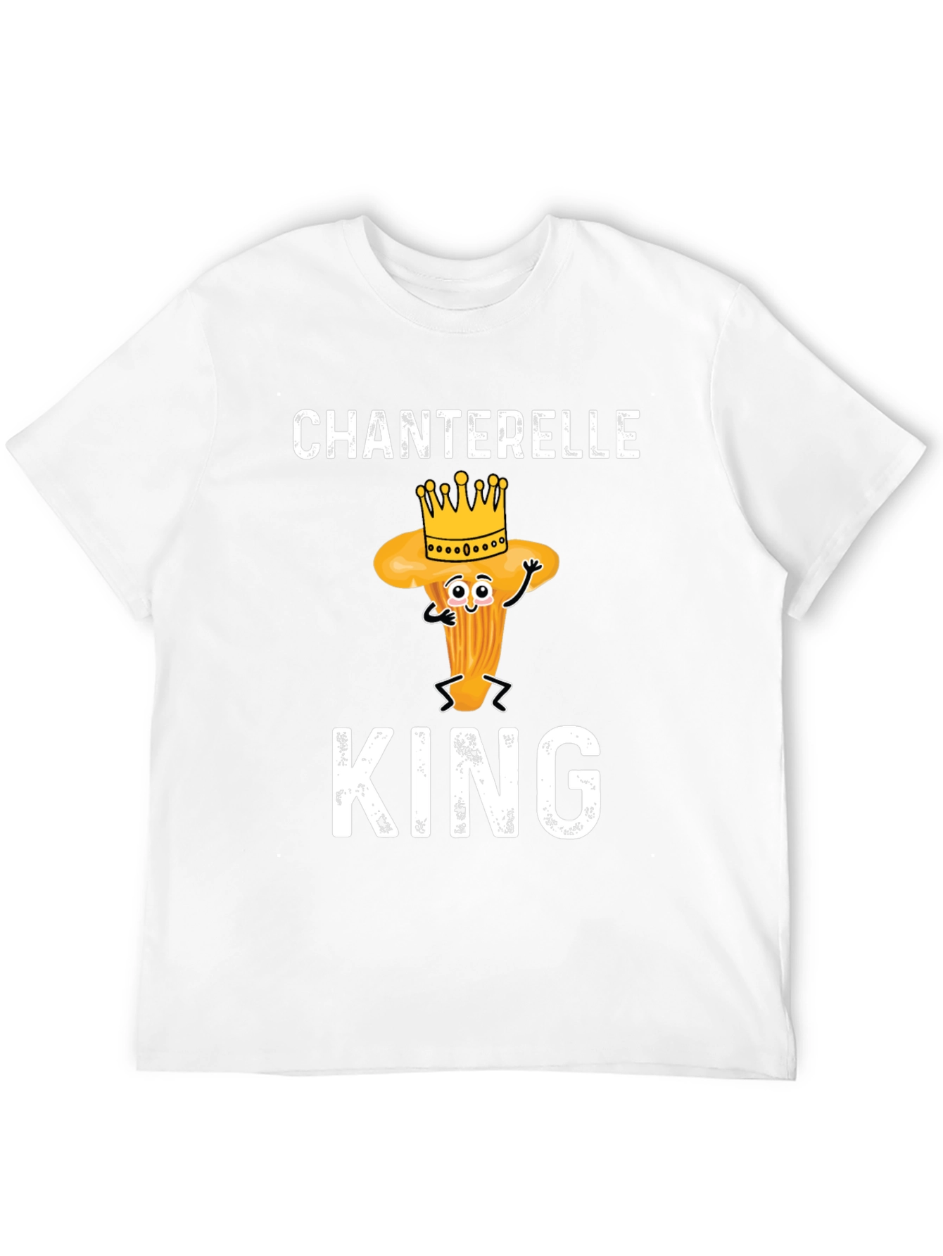 Chanterelle King Graphic Tee - Fun Mushroom Lovers Shirt