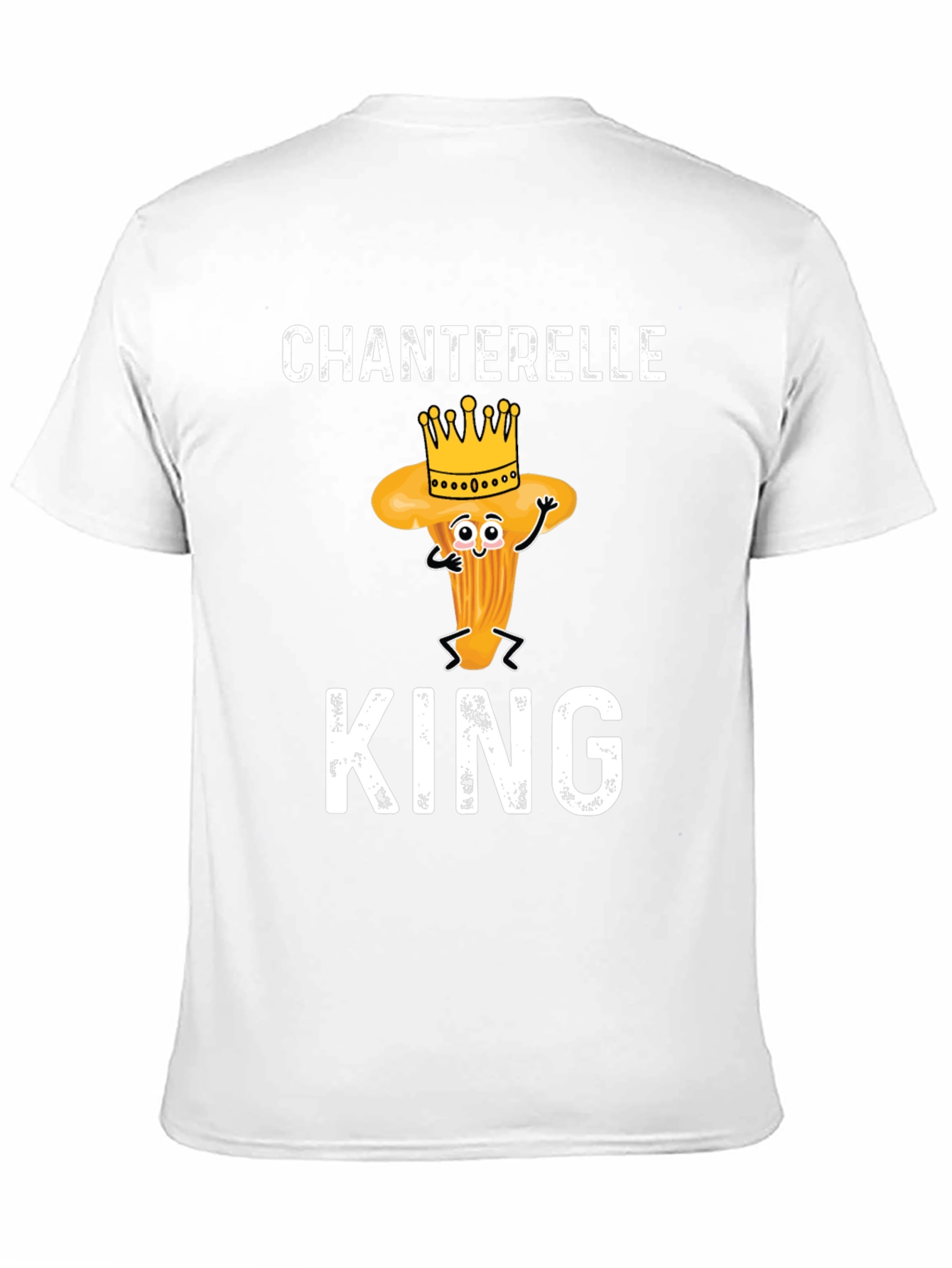 Chanterelle King Graphic Tee - Fun Mushroom Lovers Shirt