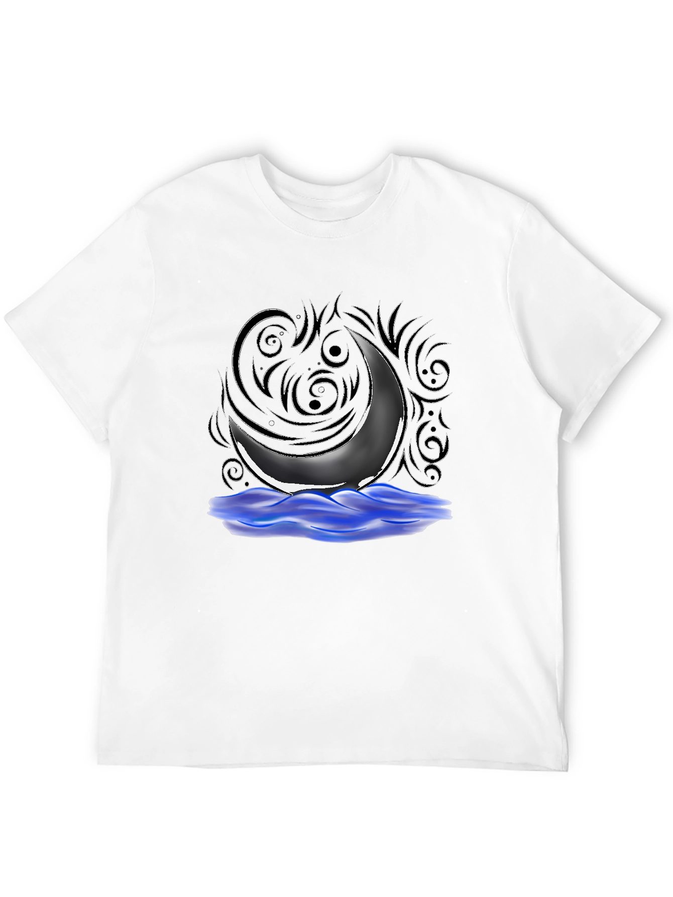 Mystic Moon Graphic Tee - Black