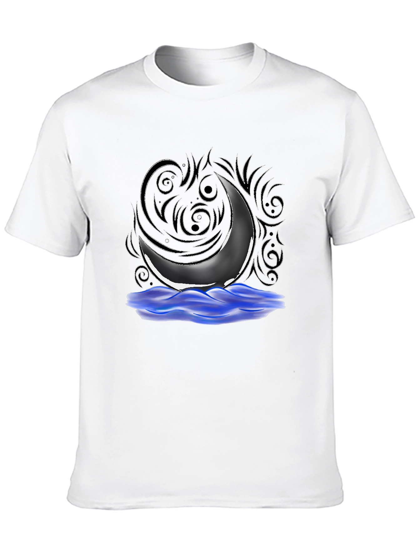 Mystic Moon Graphic Tee - Black