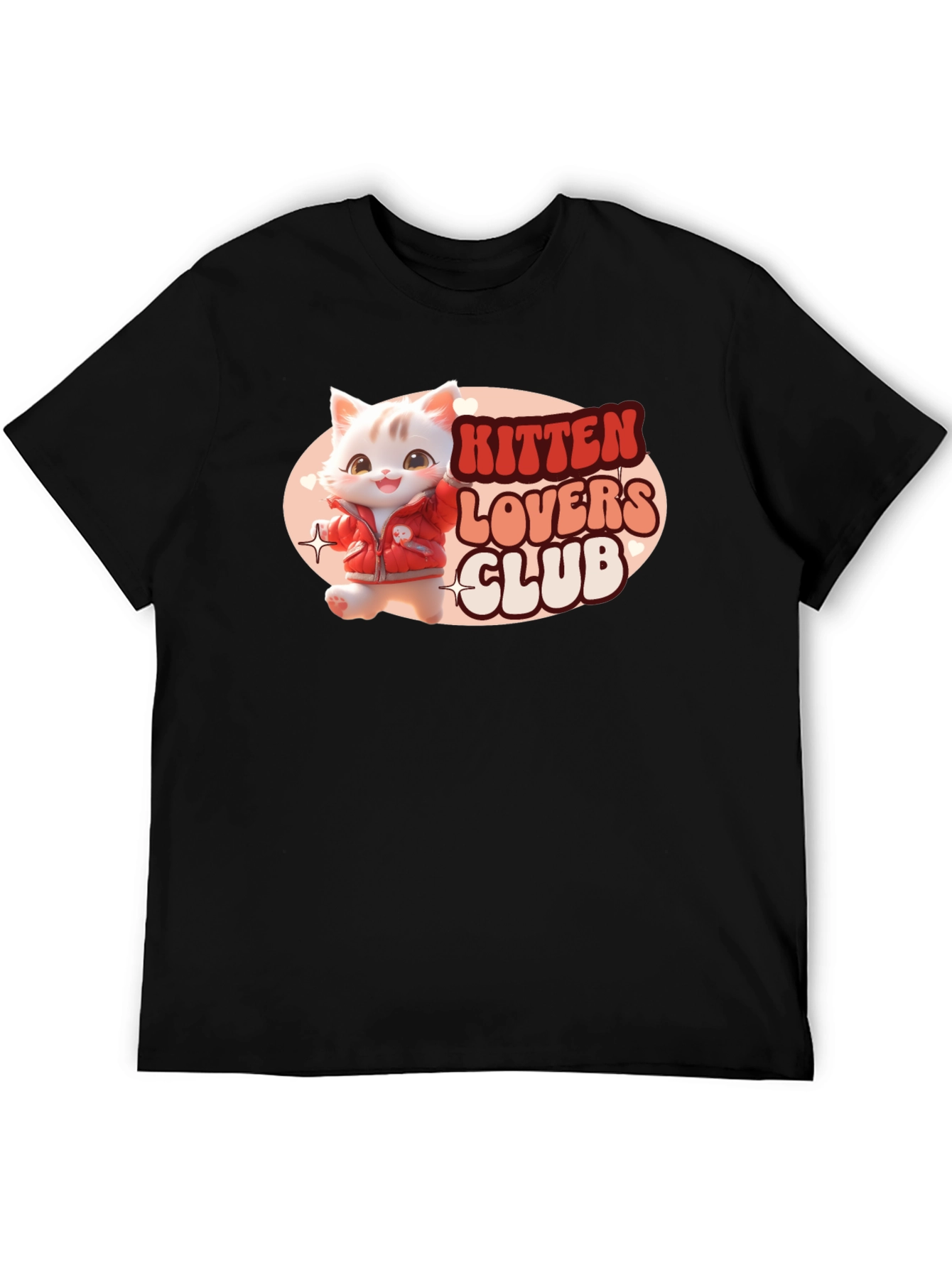 Kitten Lovers Club Black T-Shirt
