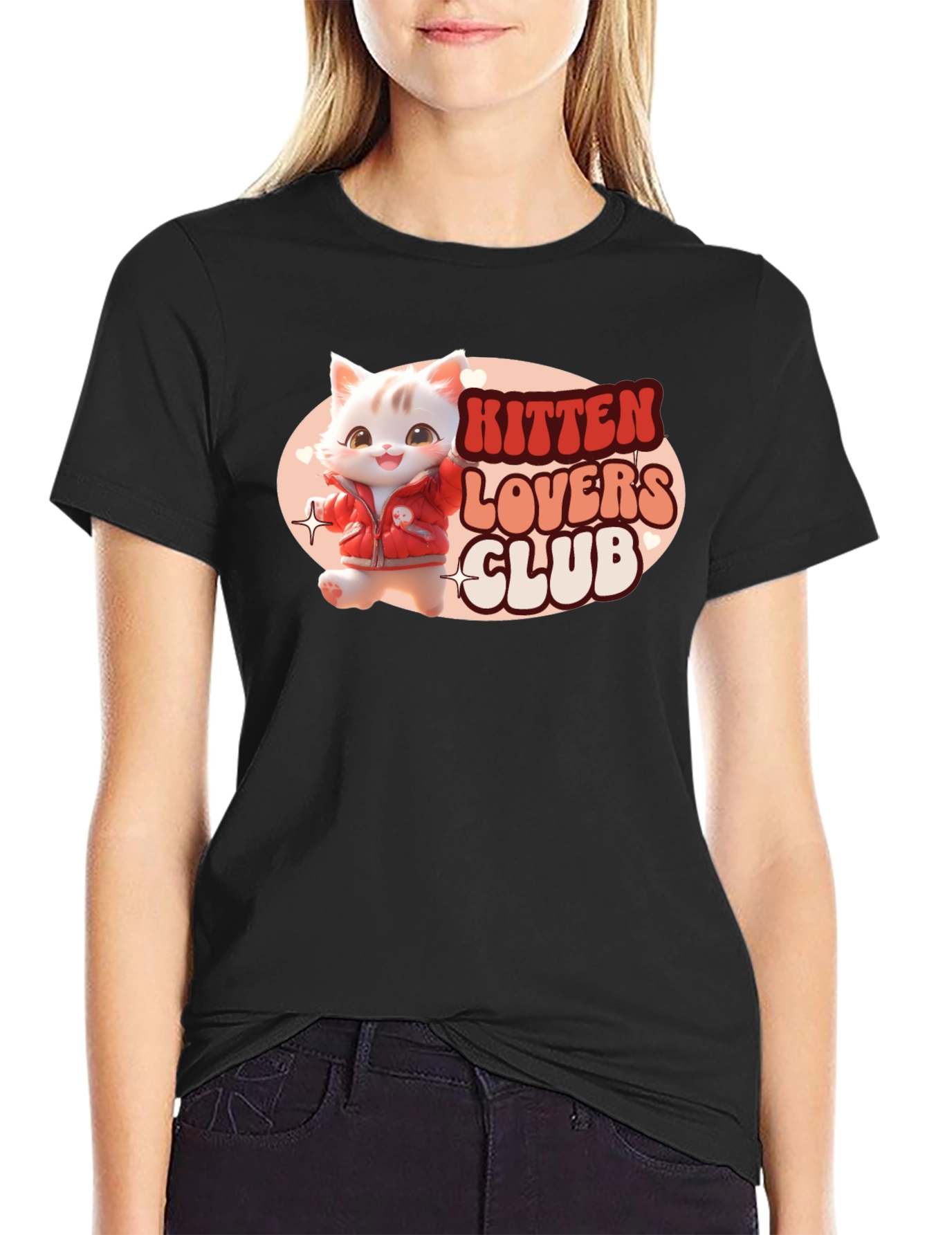 Kitten Lovers Club Black T-Shirt