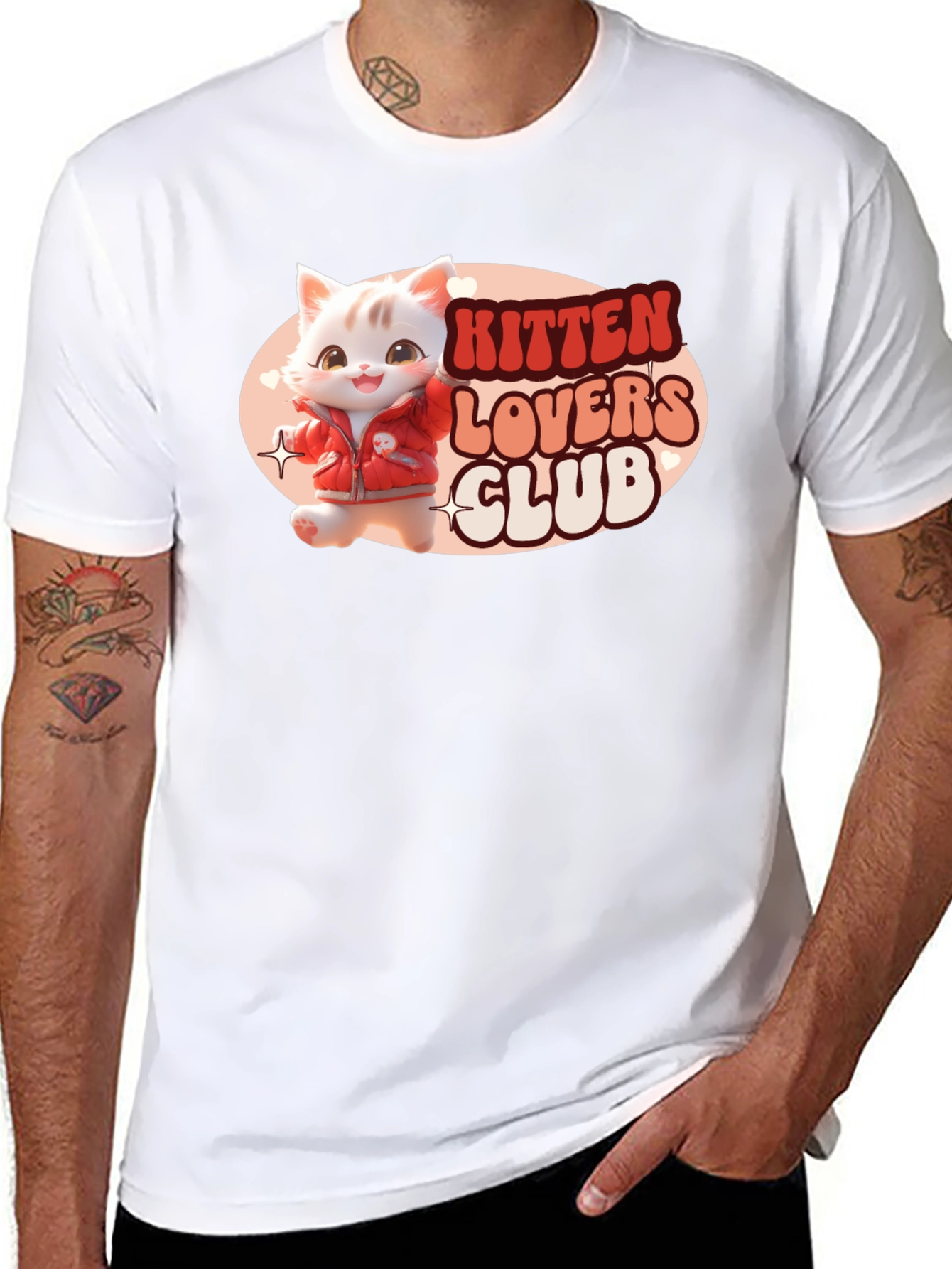 Kitten Lovers Club Black T-Shirt