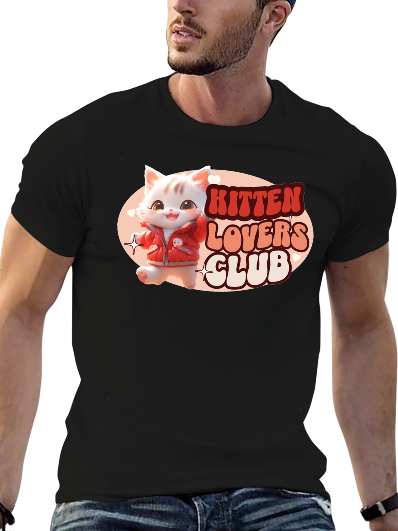 Kitten Lovers Club Black T-Shirt
