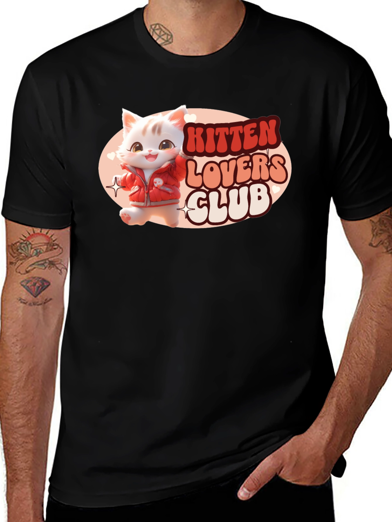 Kitten Lovers Club Black T-Shirt