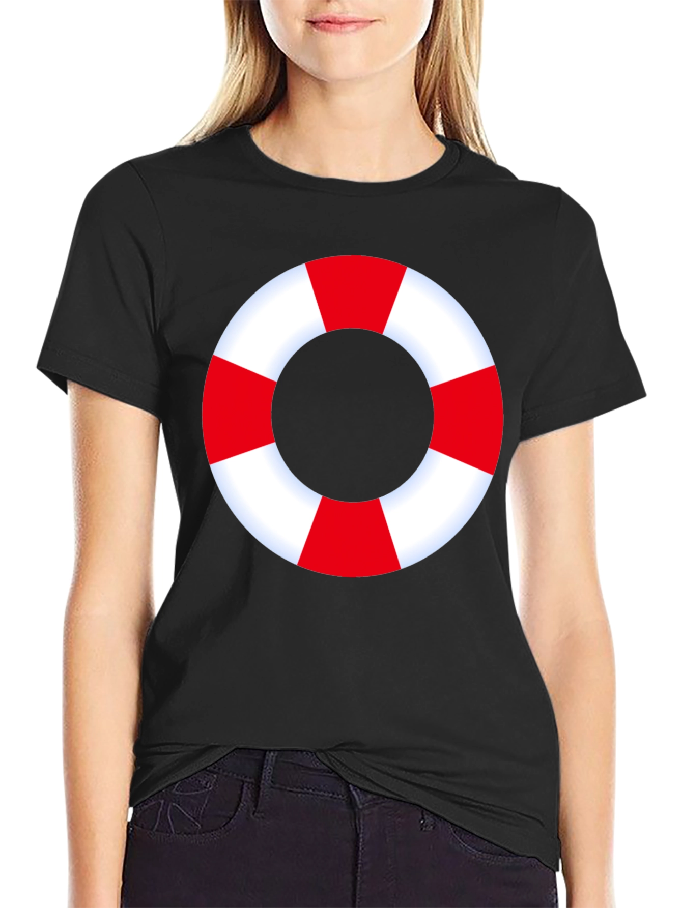 Life Preserver Graphic Tee - Nautical Style