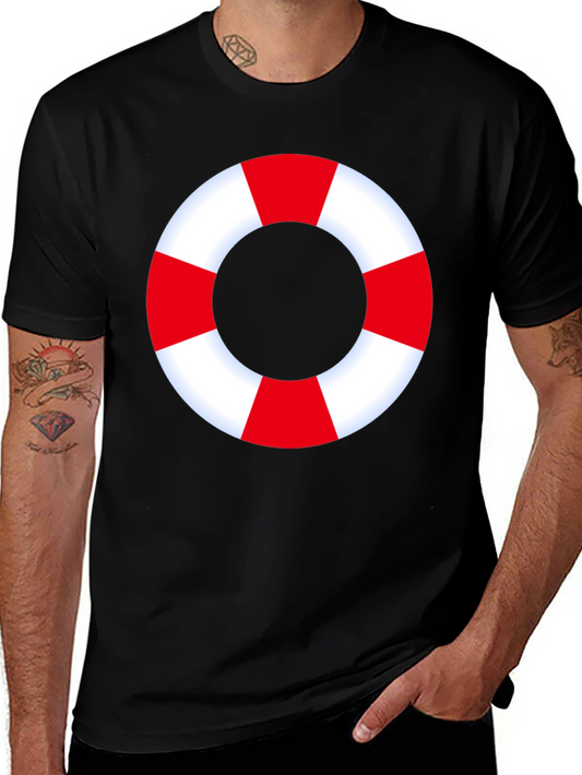 Life Preserver Graphic Tee - Nautical Style