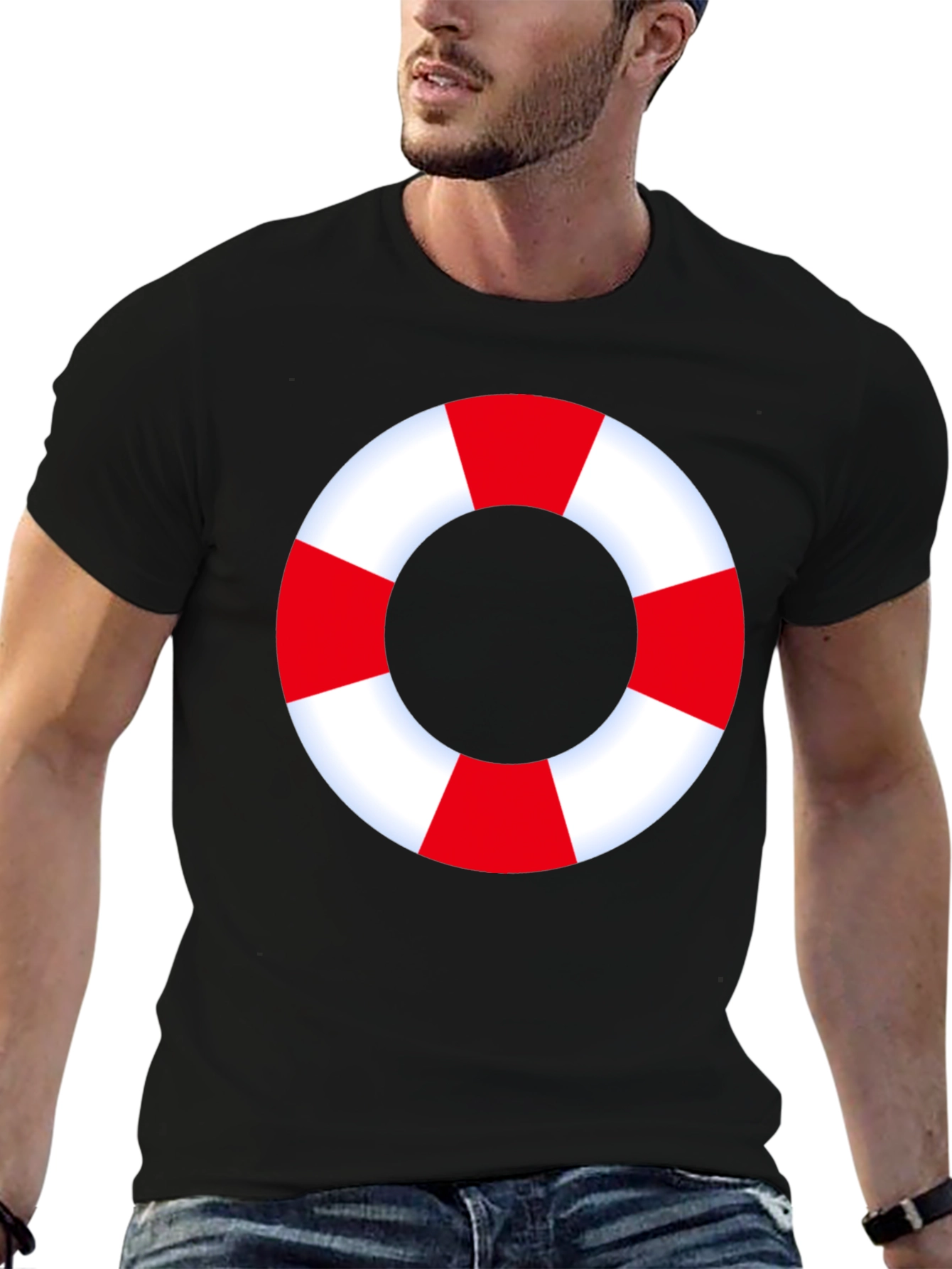 Life Preserver Graphic Tee - Nautical Style